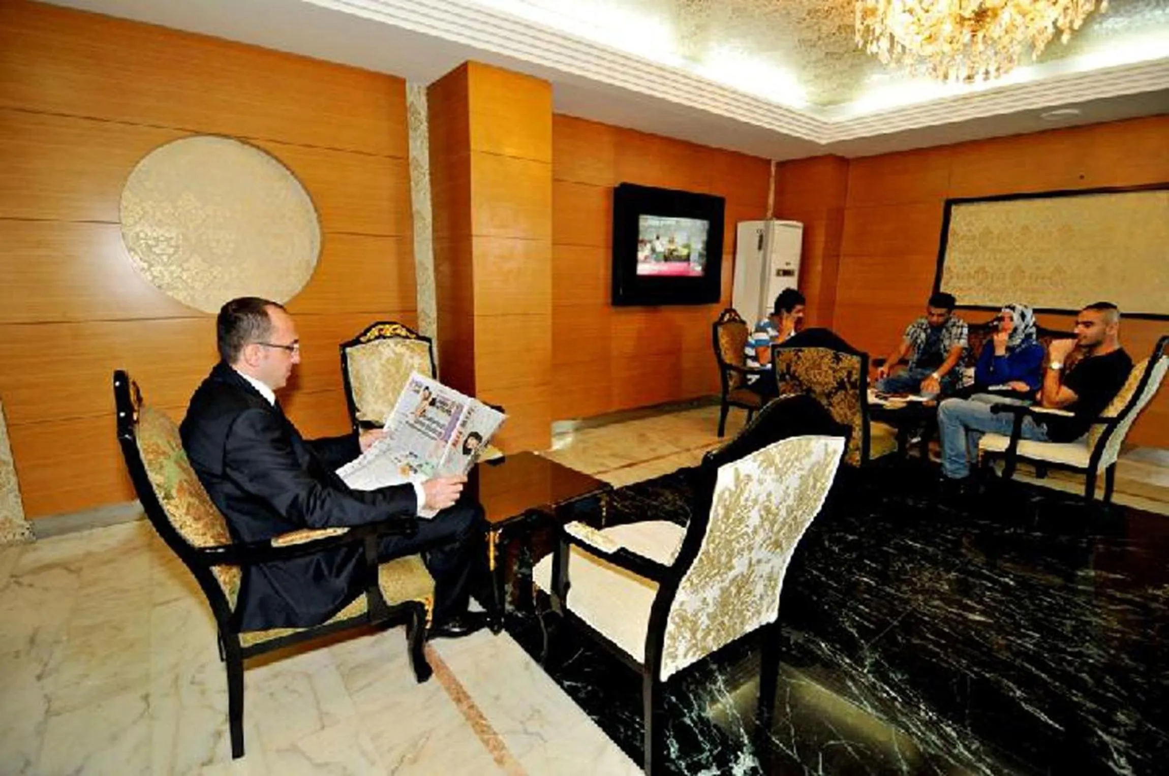 Seating area in Ilıcak Hotel
