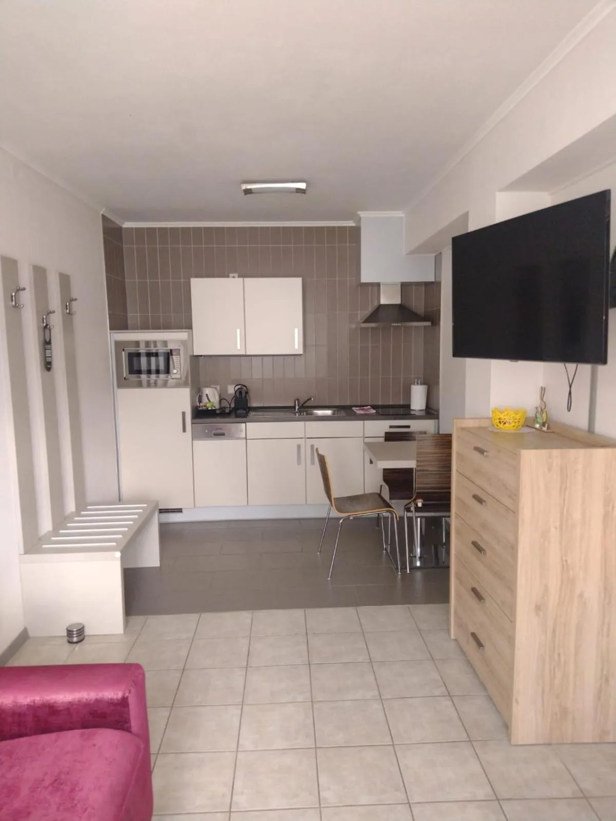 Kitchen or kitchenette in Appart-Hotel Gwendy