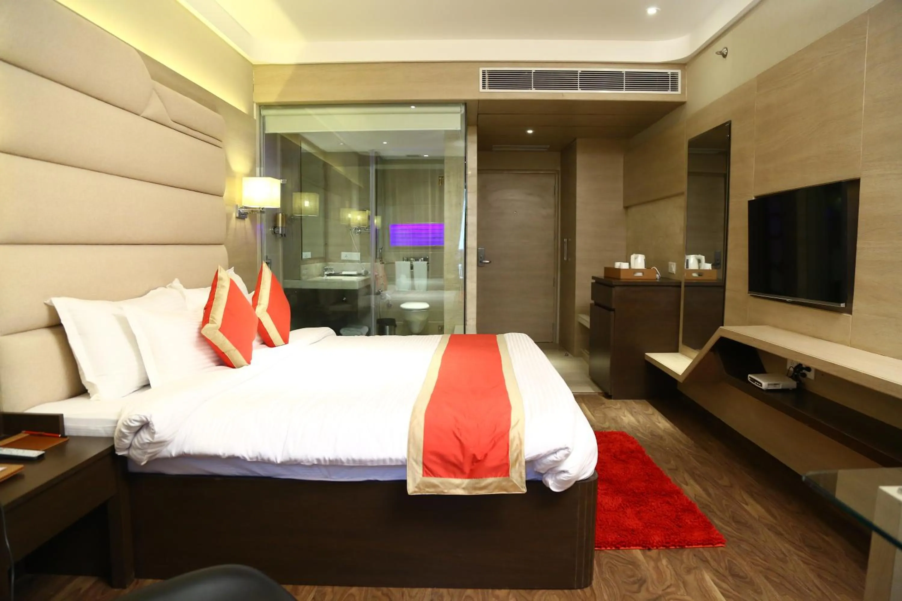 Bedroom, Bed in The Fern Residency