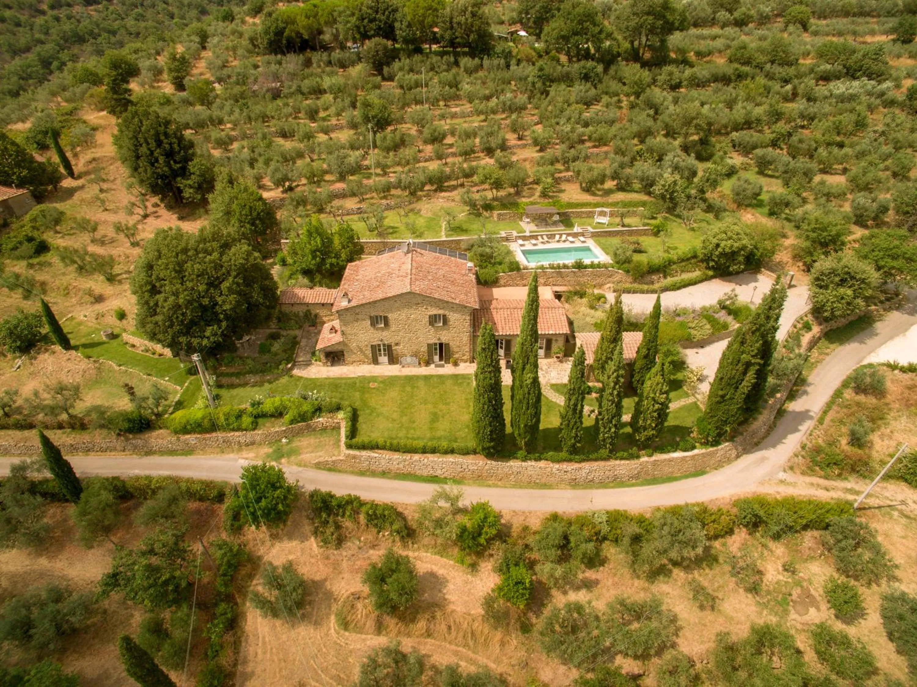 Bird's eye view in Villa San Pietro