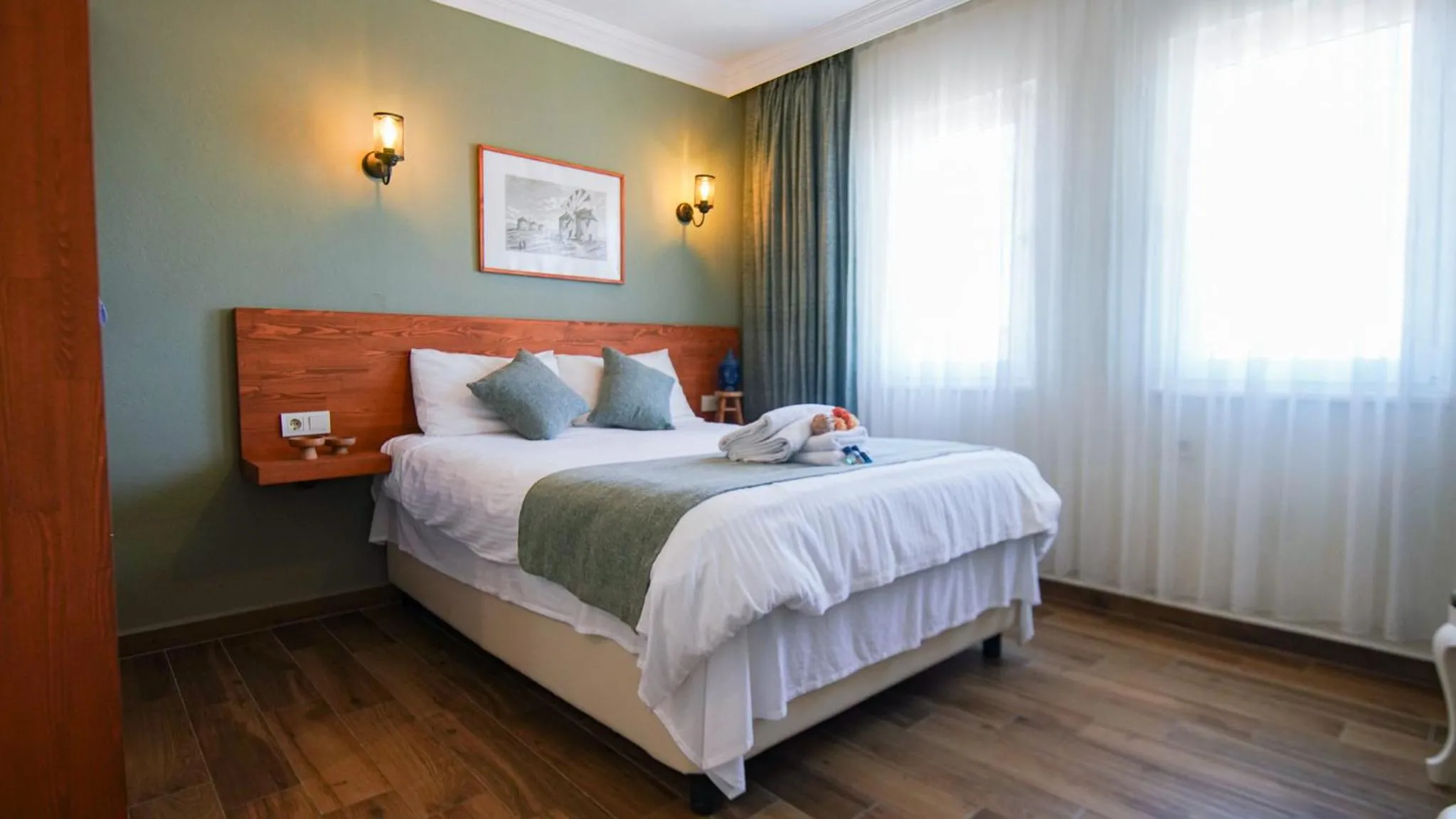 Bed in Bozcaada Aspava Otel