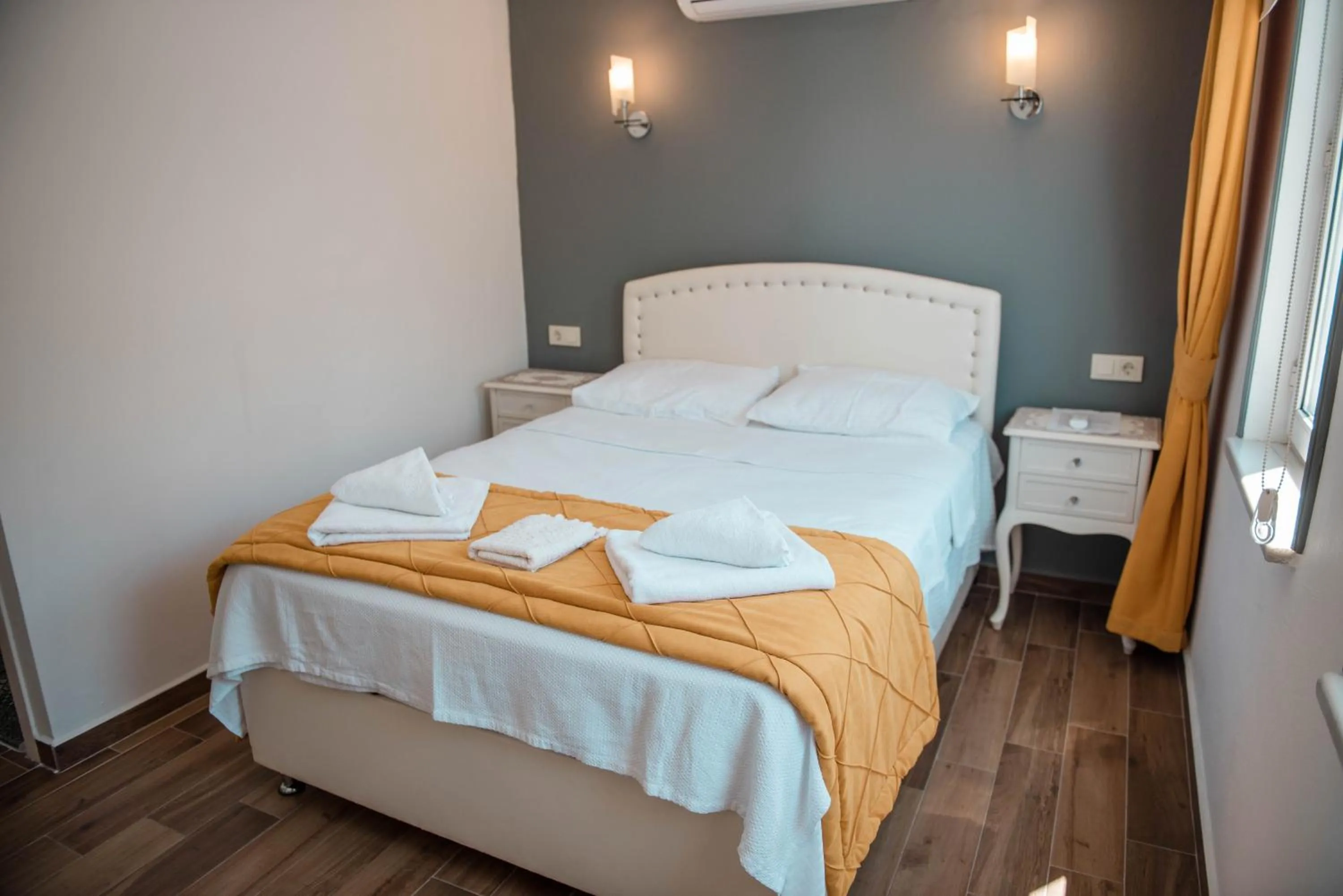 Bedroom, Bed in Bozcaada Aspava Otel