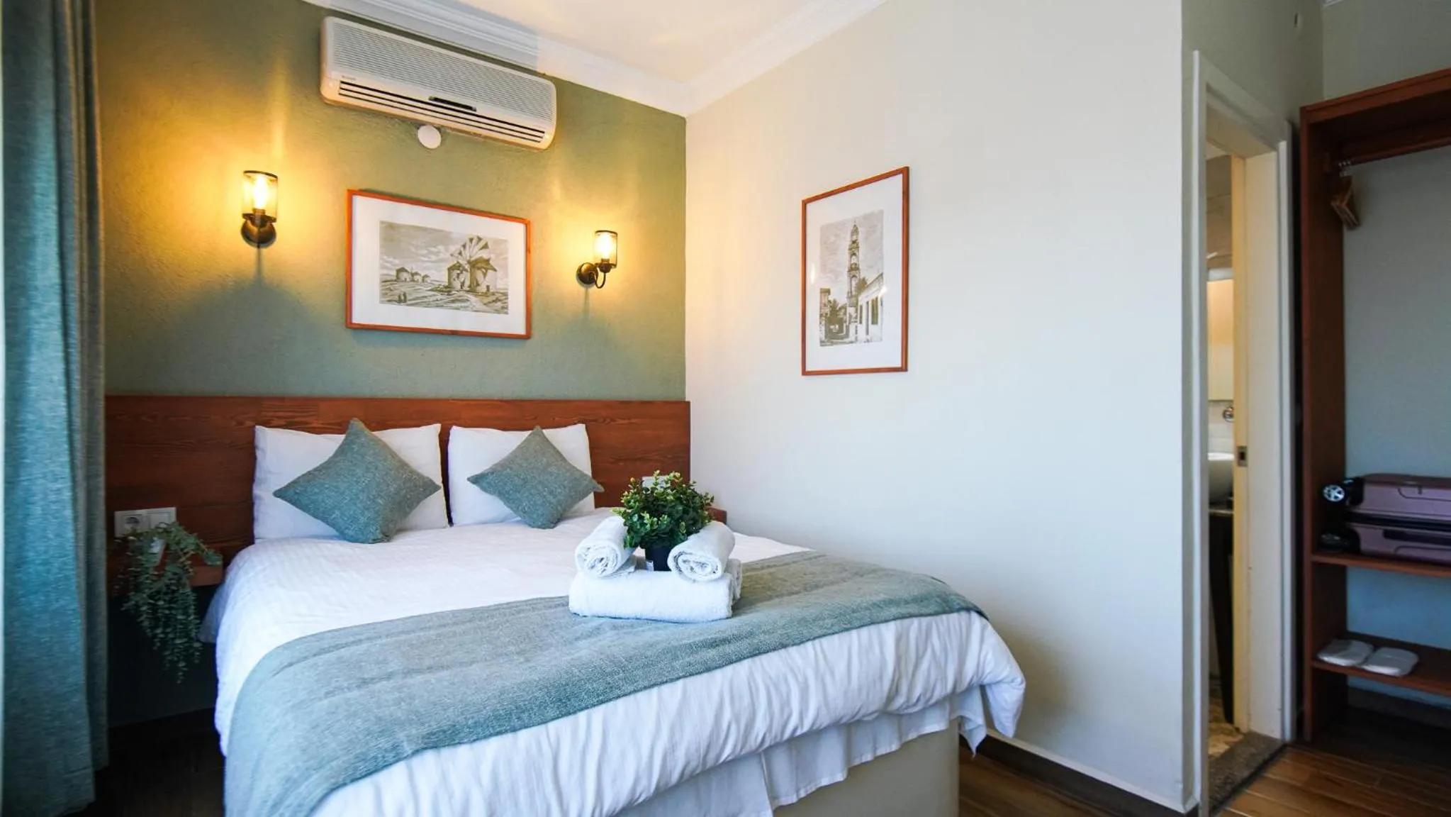 Bed in Bozcaada Aspava Otel