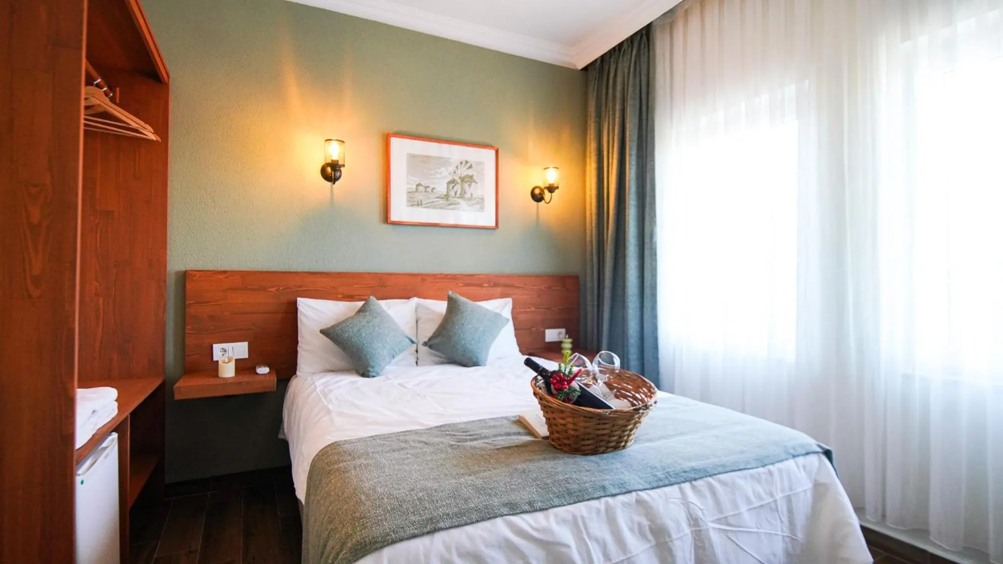 Bed in Bozcaada Aspava Otel