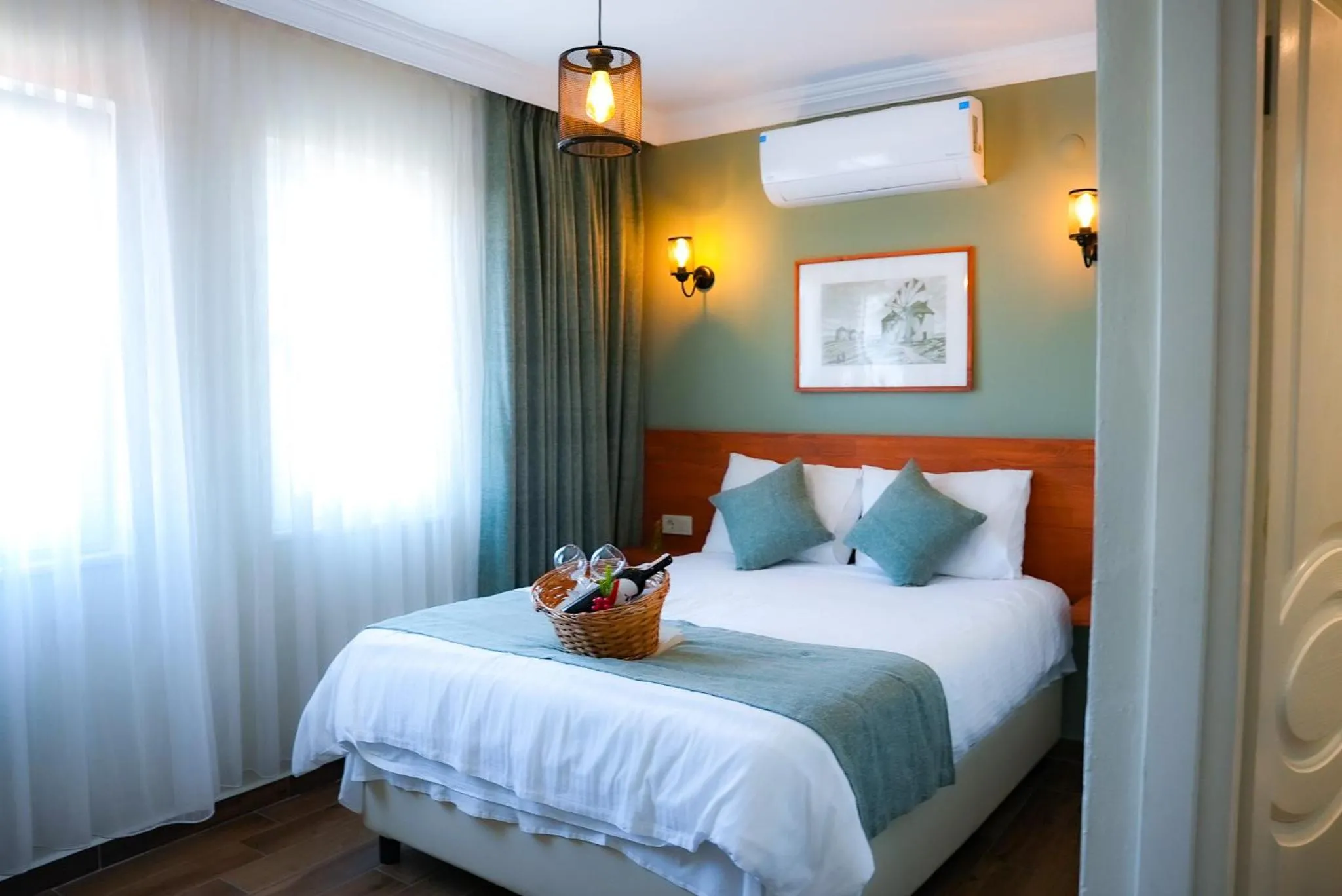 Bed in Bozcaada Aspava Otel