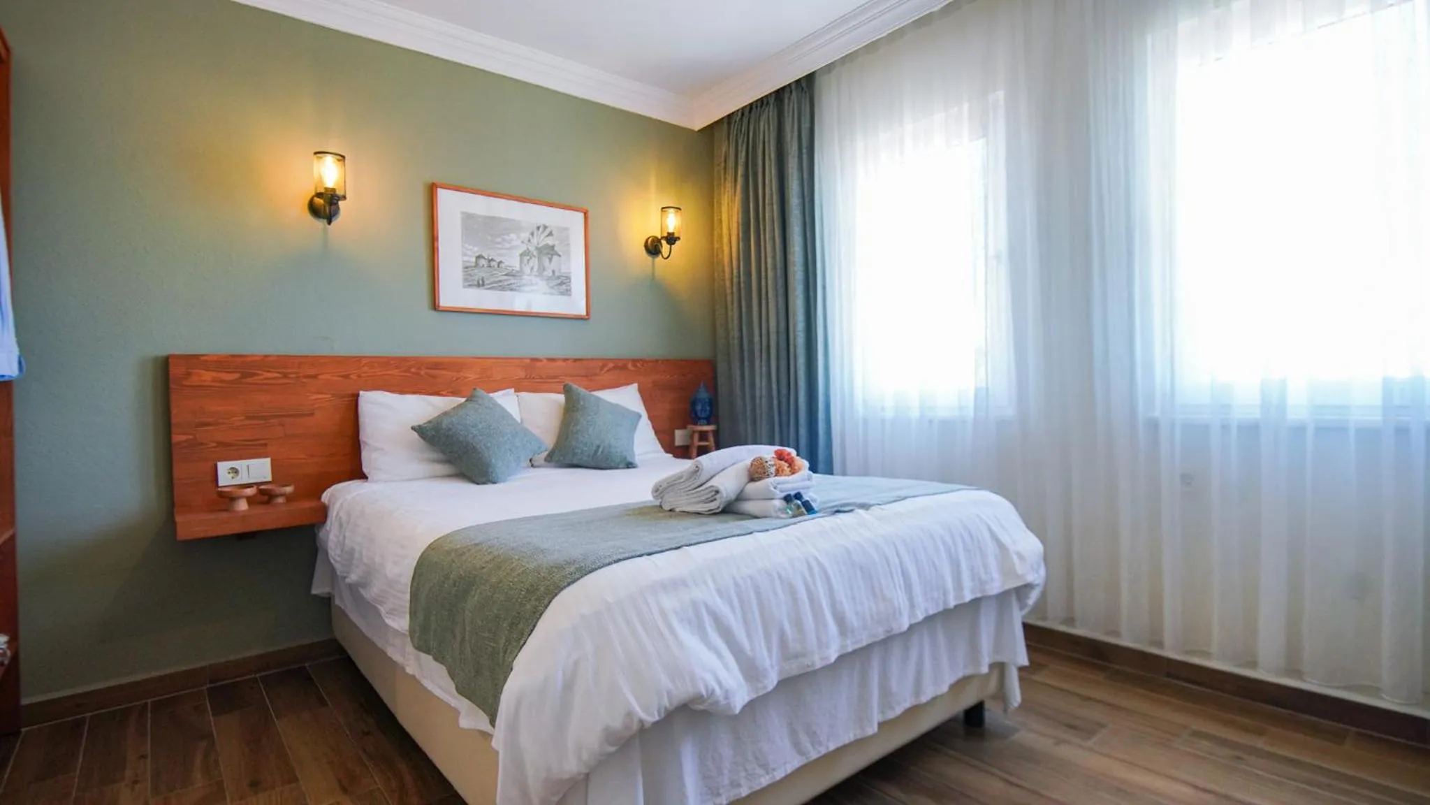 Bed in Bozcaada Aspava Otel