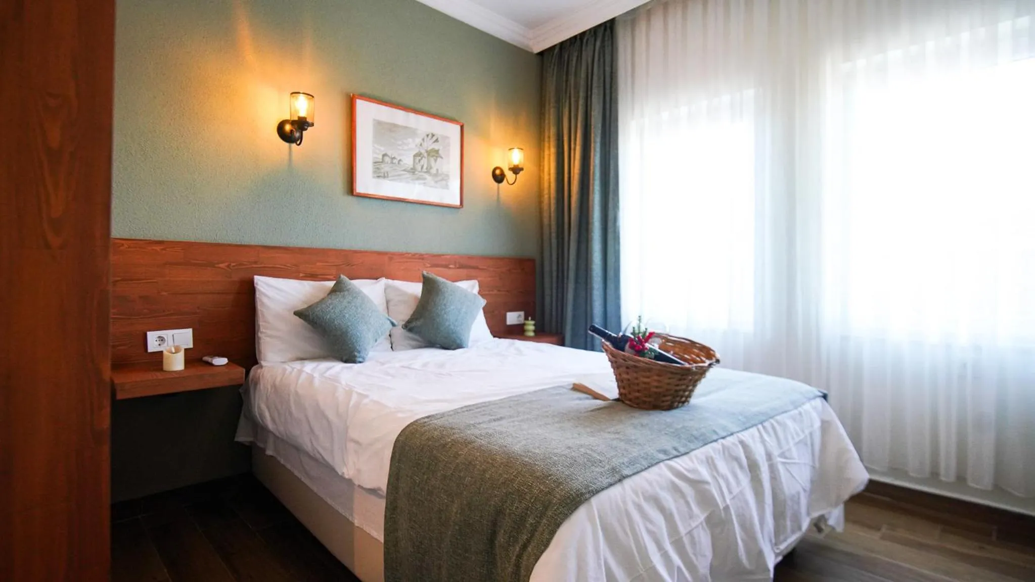 Bed in Bozcaada Aspava Otel