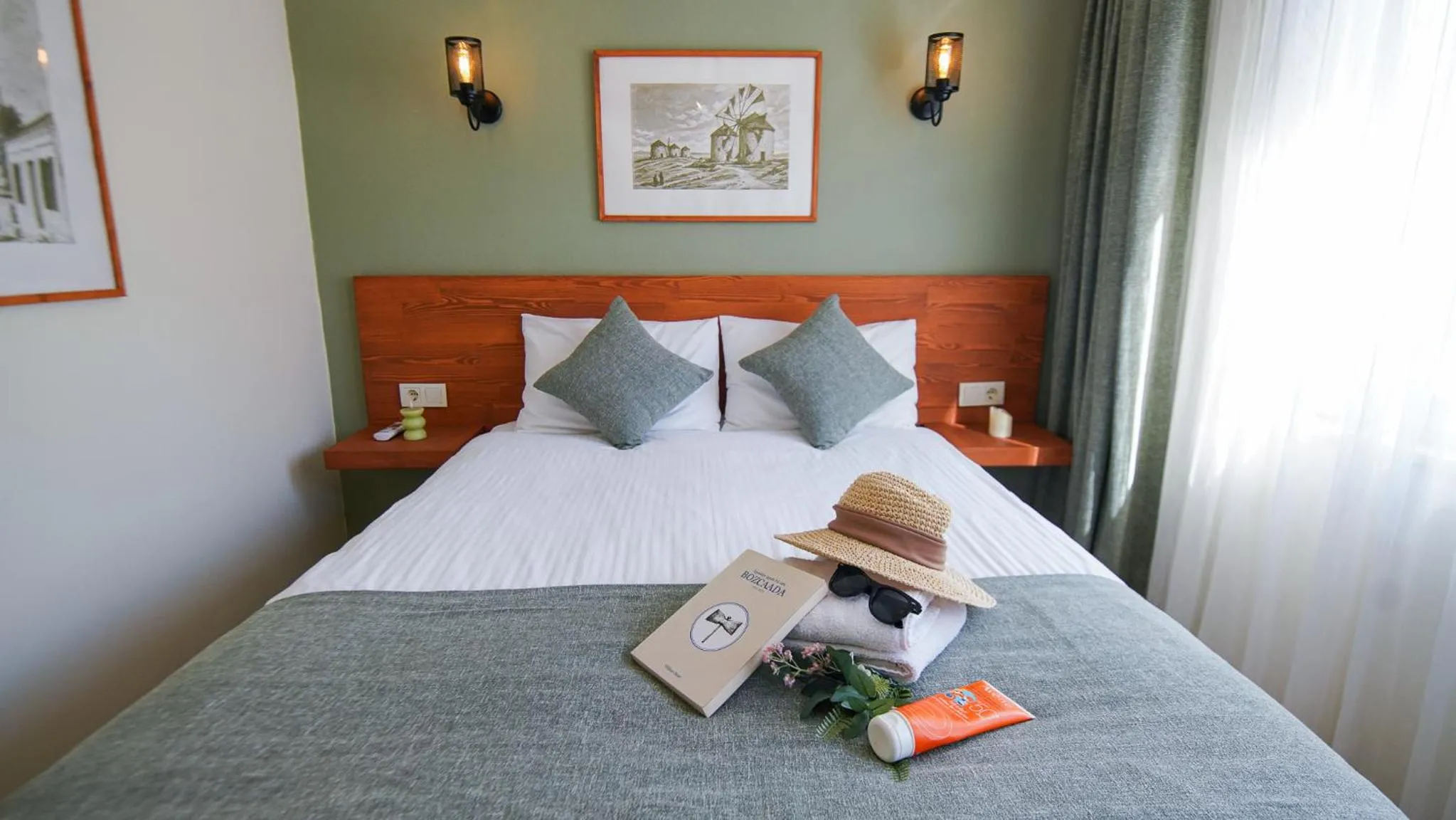 Bedroom in Bozcaada Aspava Otel