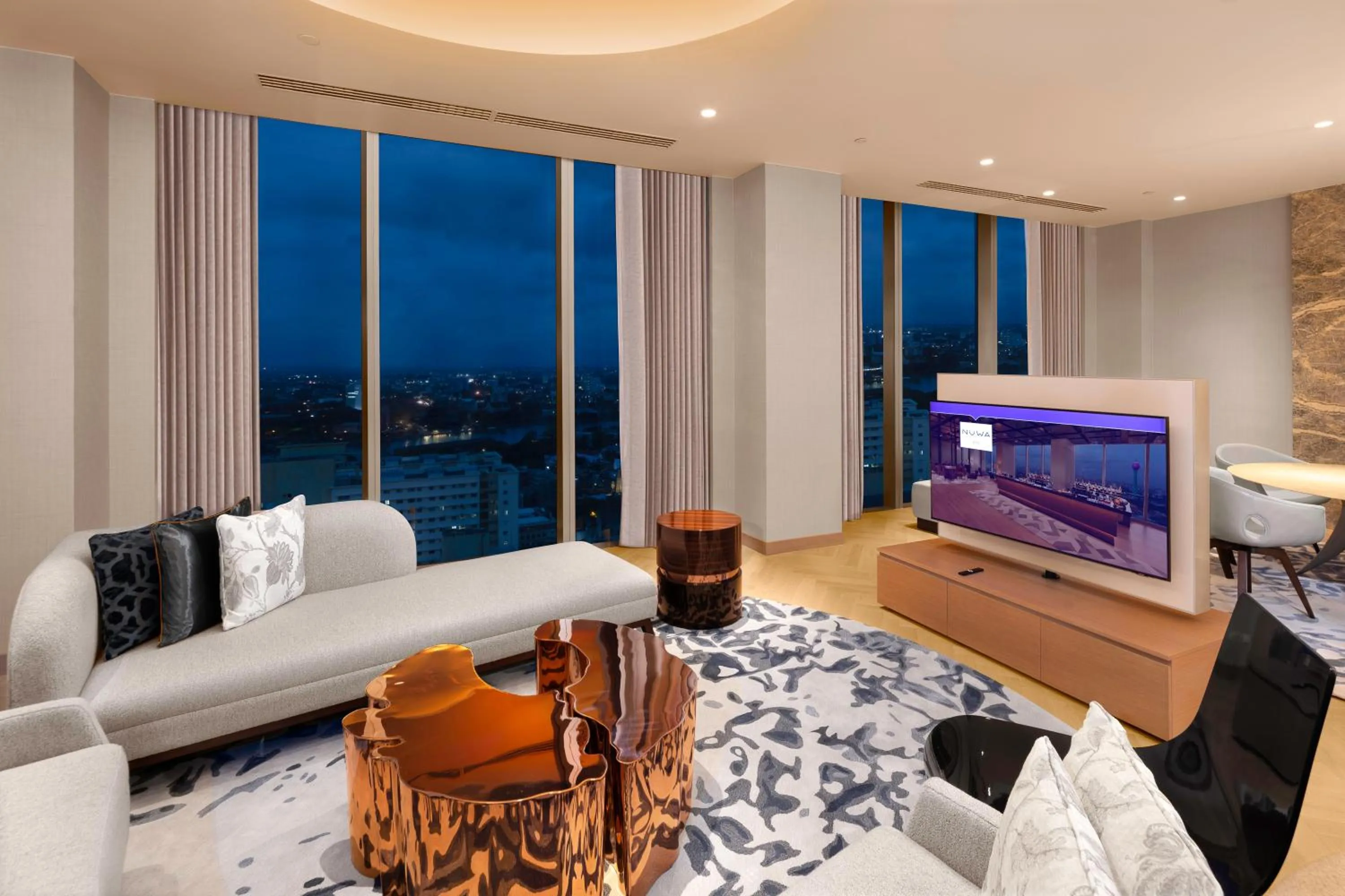 Living room in Nuwa Sri Lanka at City of Dreams