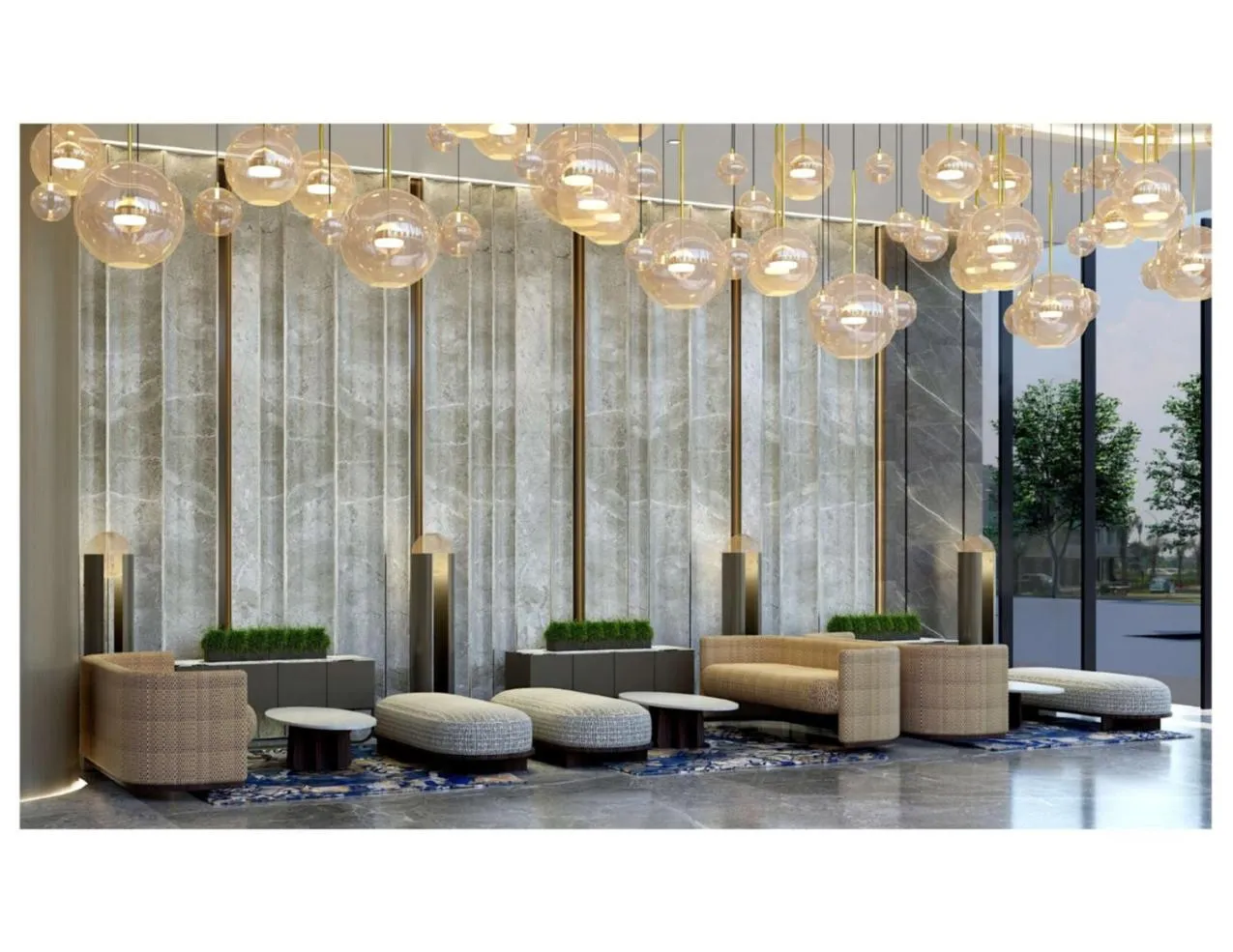 Lobby or reception in Somerset Queen City Semarang
