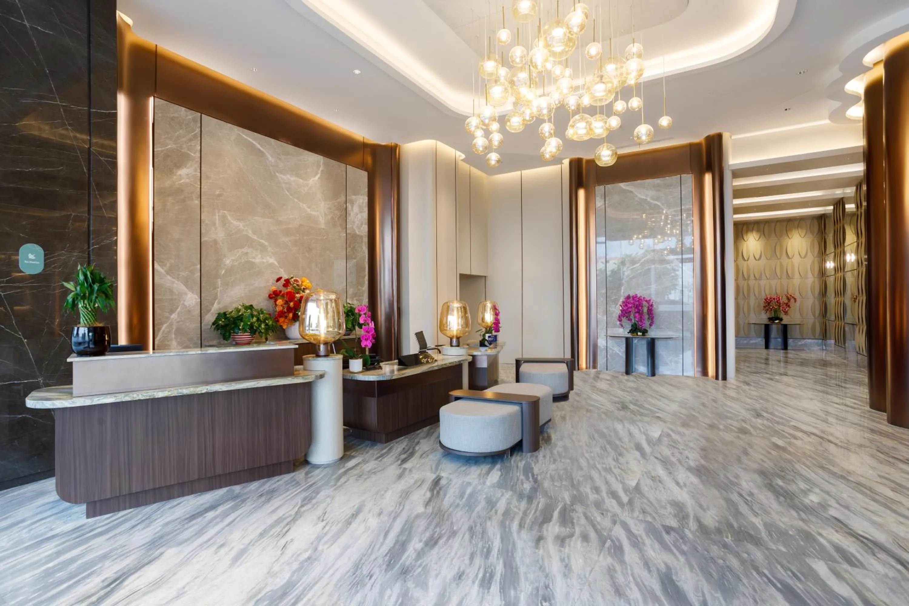 Lobby or reception in Somerset Queen City Semarang