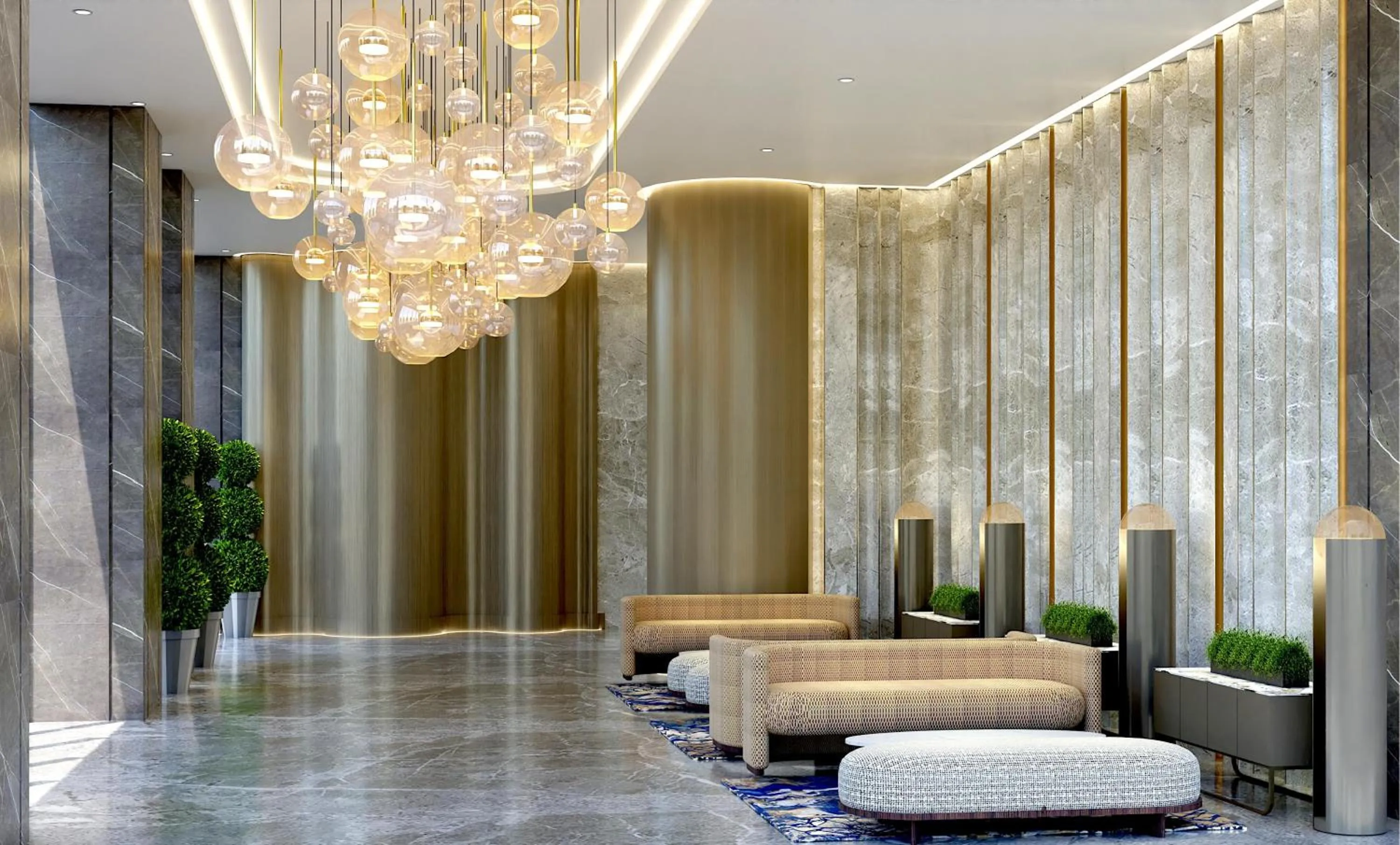 Lobby or reception in Somerset Queen City Semarang