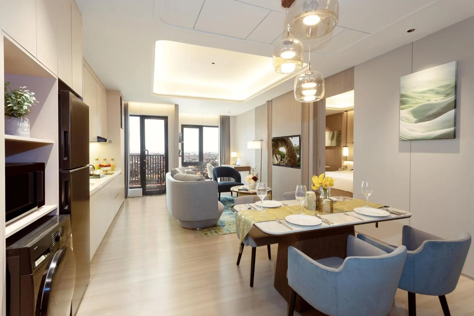 Living room in Somerset Queen City Semarang