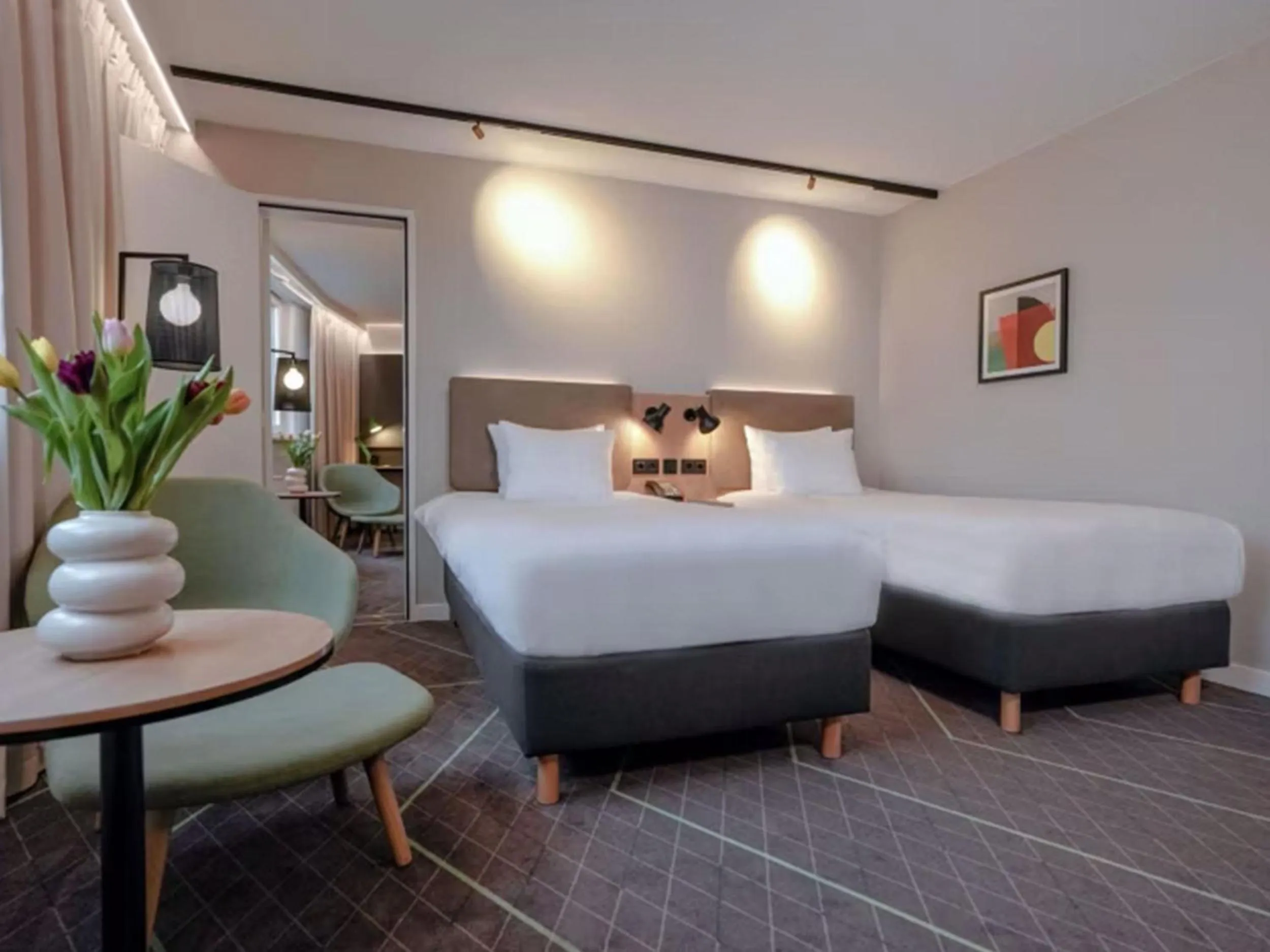 Bedroom, Bed in Hotel Nordseka The Hague - Voorburg