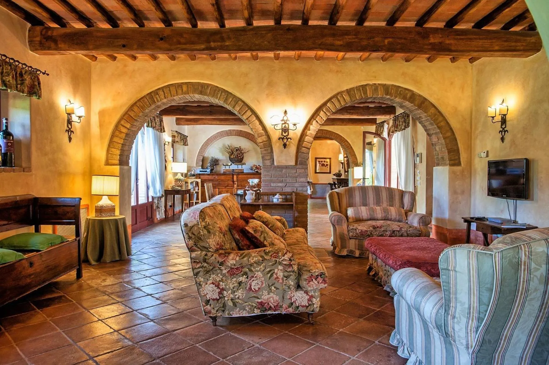 Living room in Villa Petrognano by PosarelliVillas