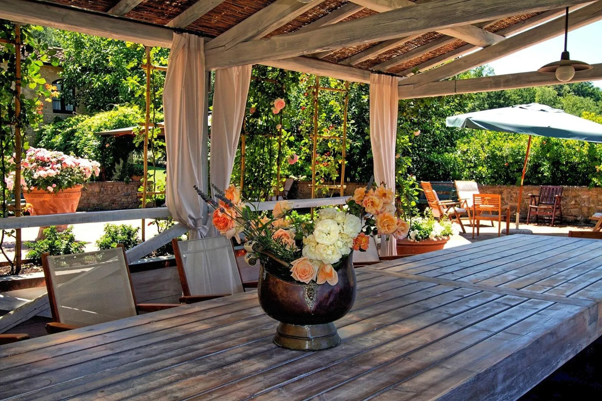 Patio in Villa Petrognano by PosarelliVillas