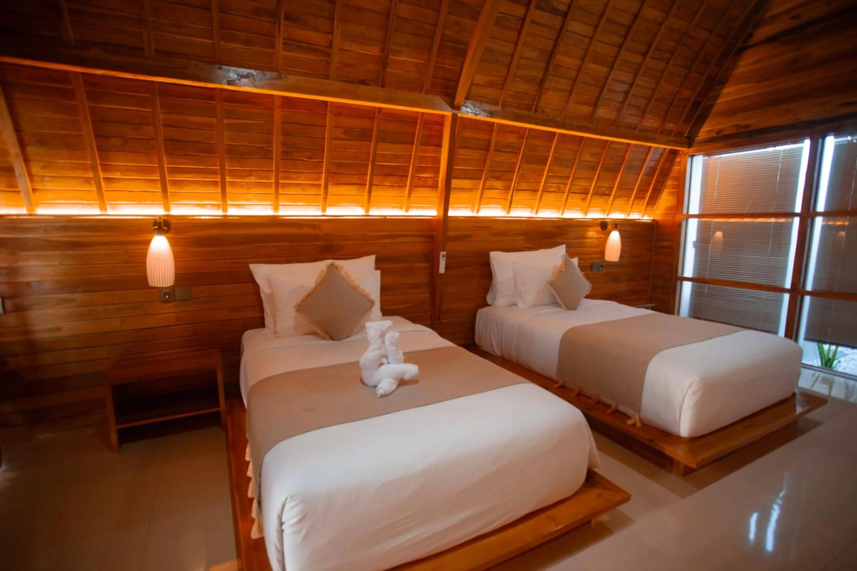 Bed in Samplangan Penida Resort