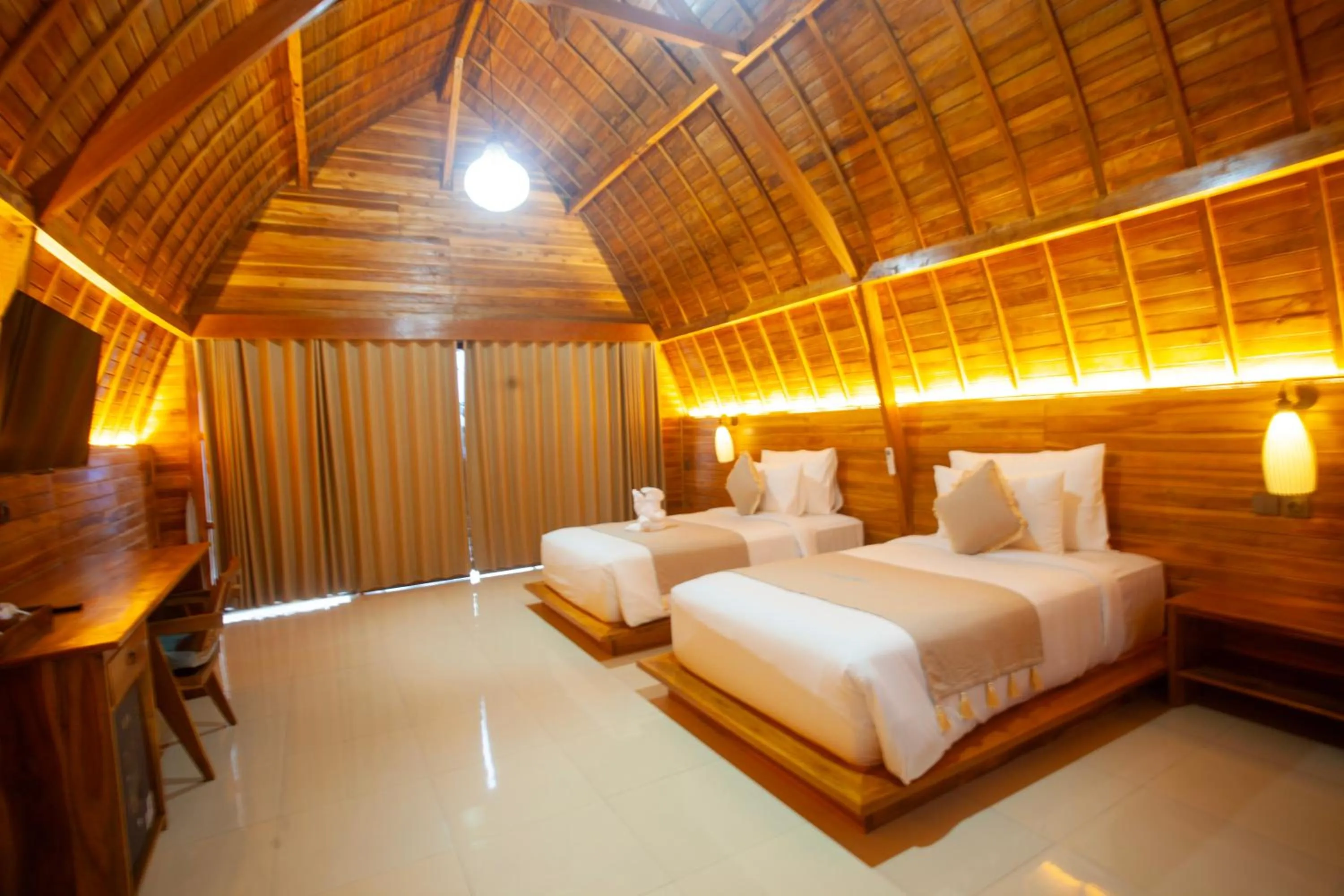 Bed in Samplangan Penida Resort