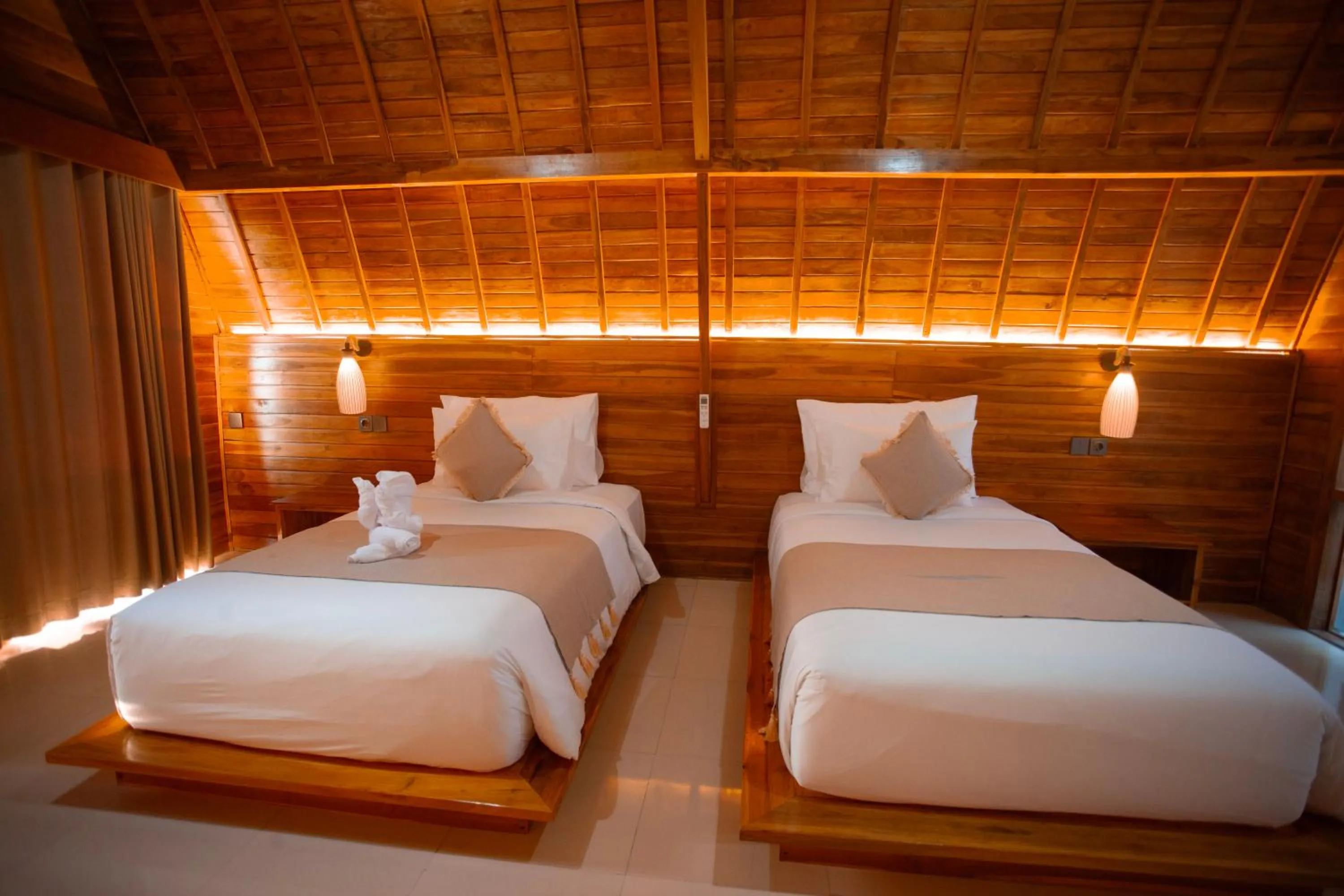 Bed in Samplangan Penida Resort