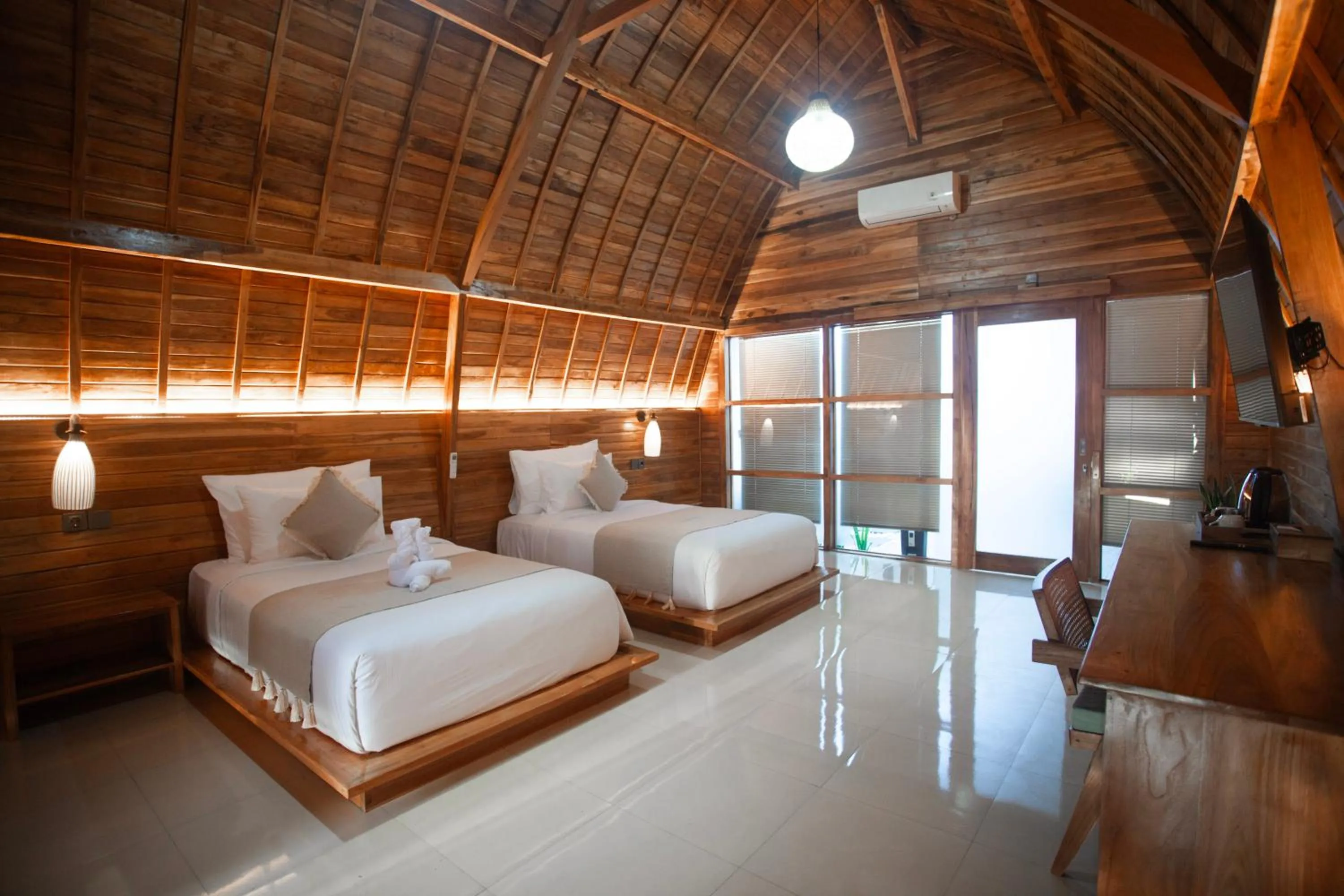 Bed in Samplangan Penida Resort