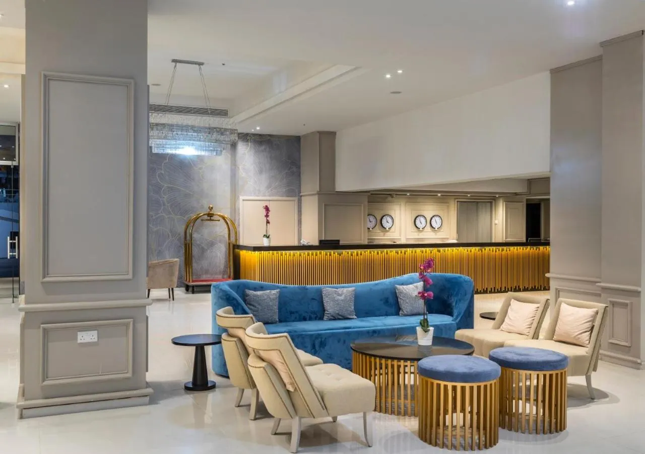 Lobby or reception in Constantinos the Great Beach Hotel