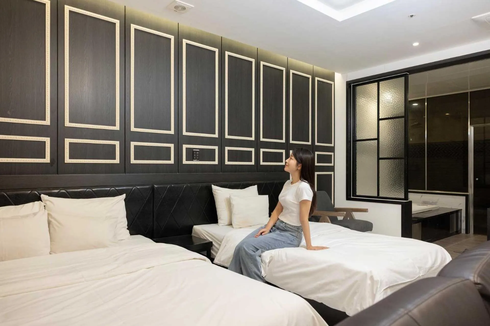 Bed in Hotel Moon Cheonan ShinBuldang