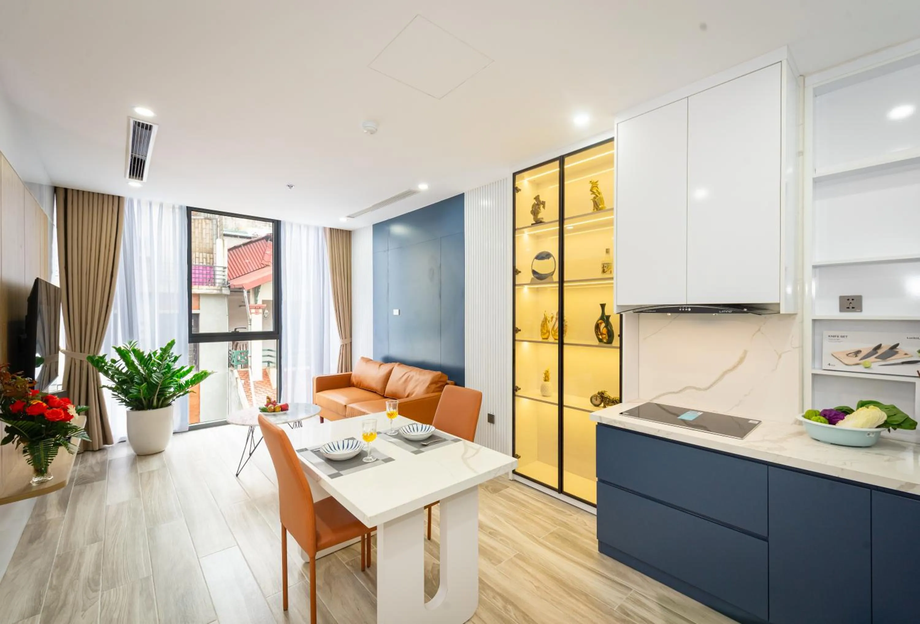 Kitchen or kitchenette in Myrcella Urban Apartment