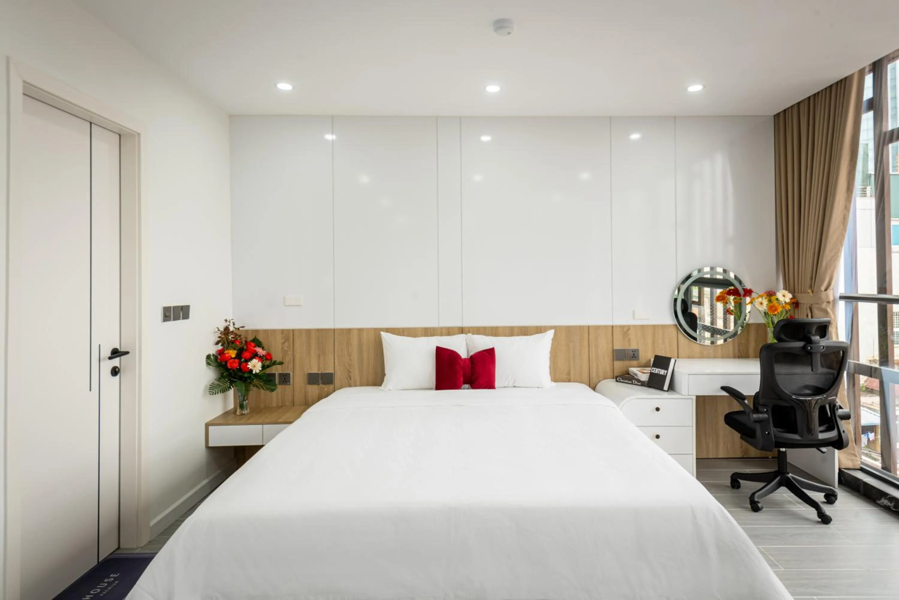 Bed in Myrcella Urban Apartment