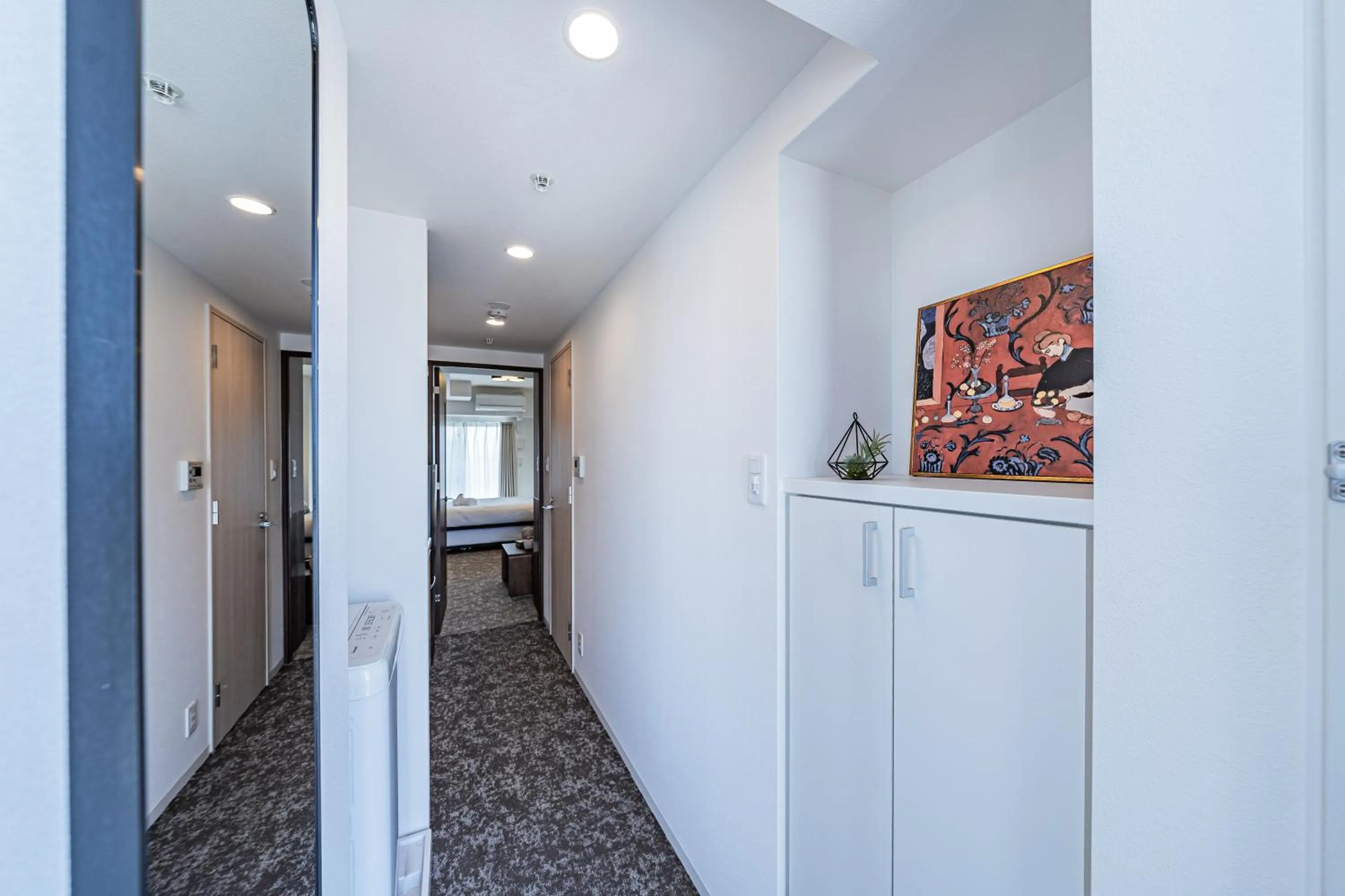 Kitchen or kitchenette in Apartment Hotel 11 Osaka Dome