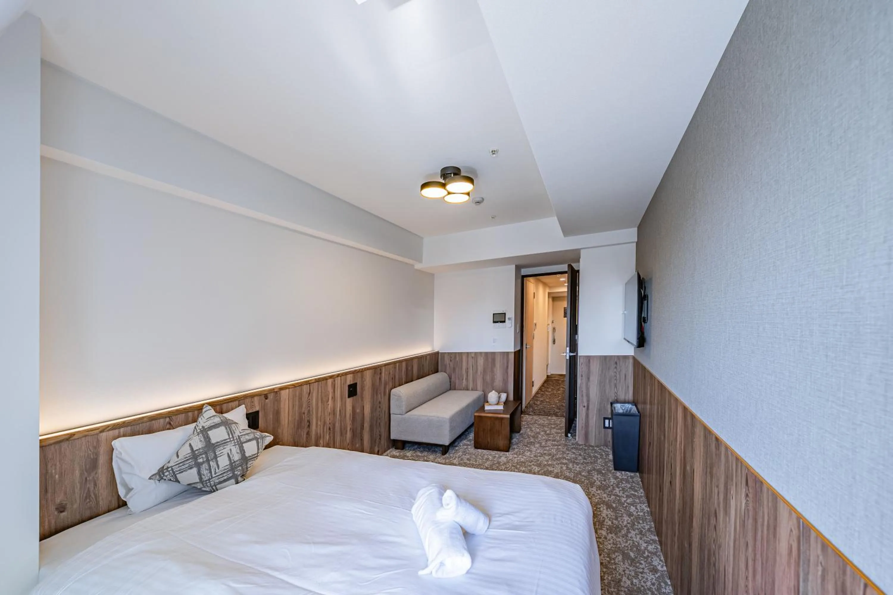 Bed in Apartment Hotel 11 Osaka Dome