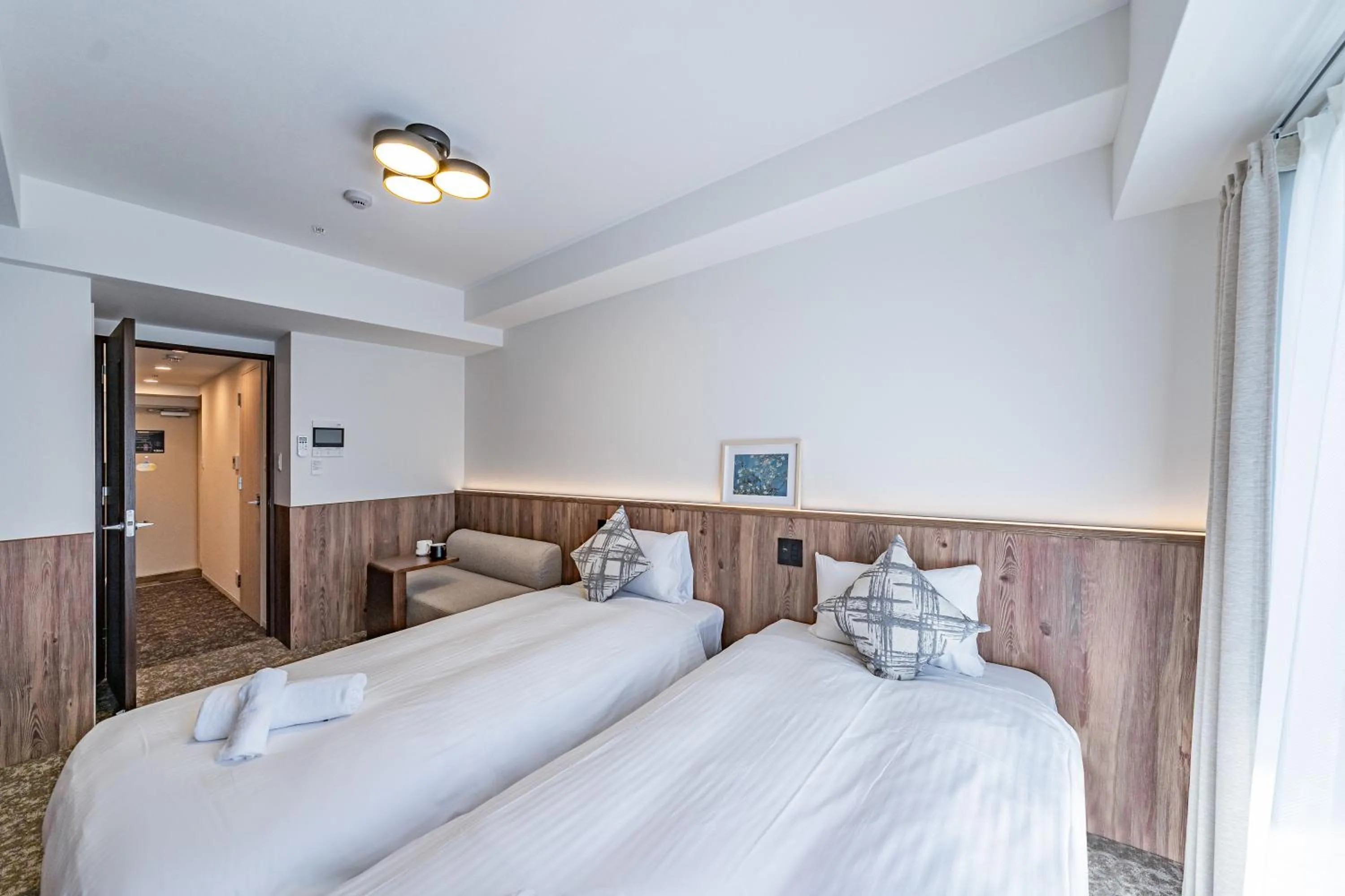 Bed in Apartment Hotel 11 Osaka Dome