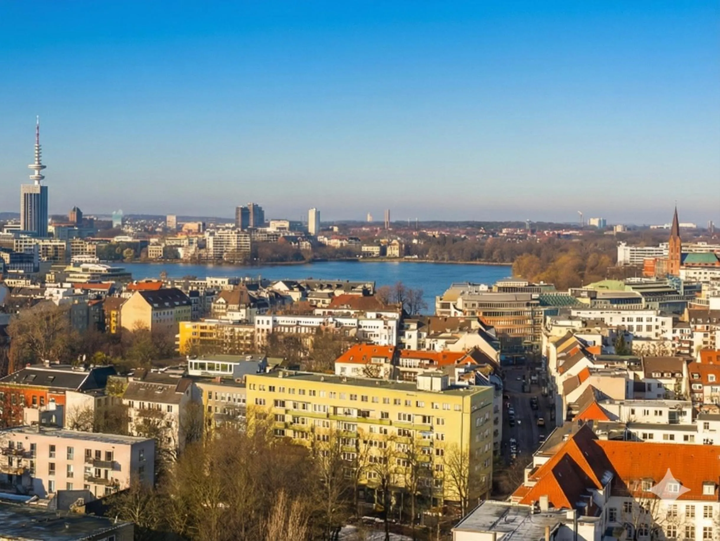 City view in Numa Hamburg St Georg