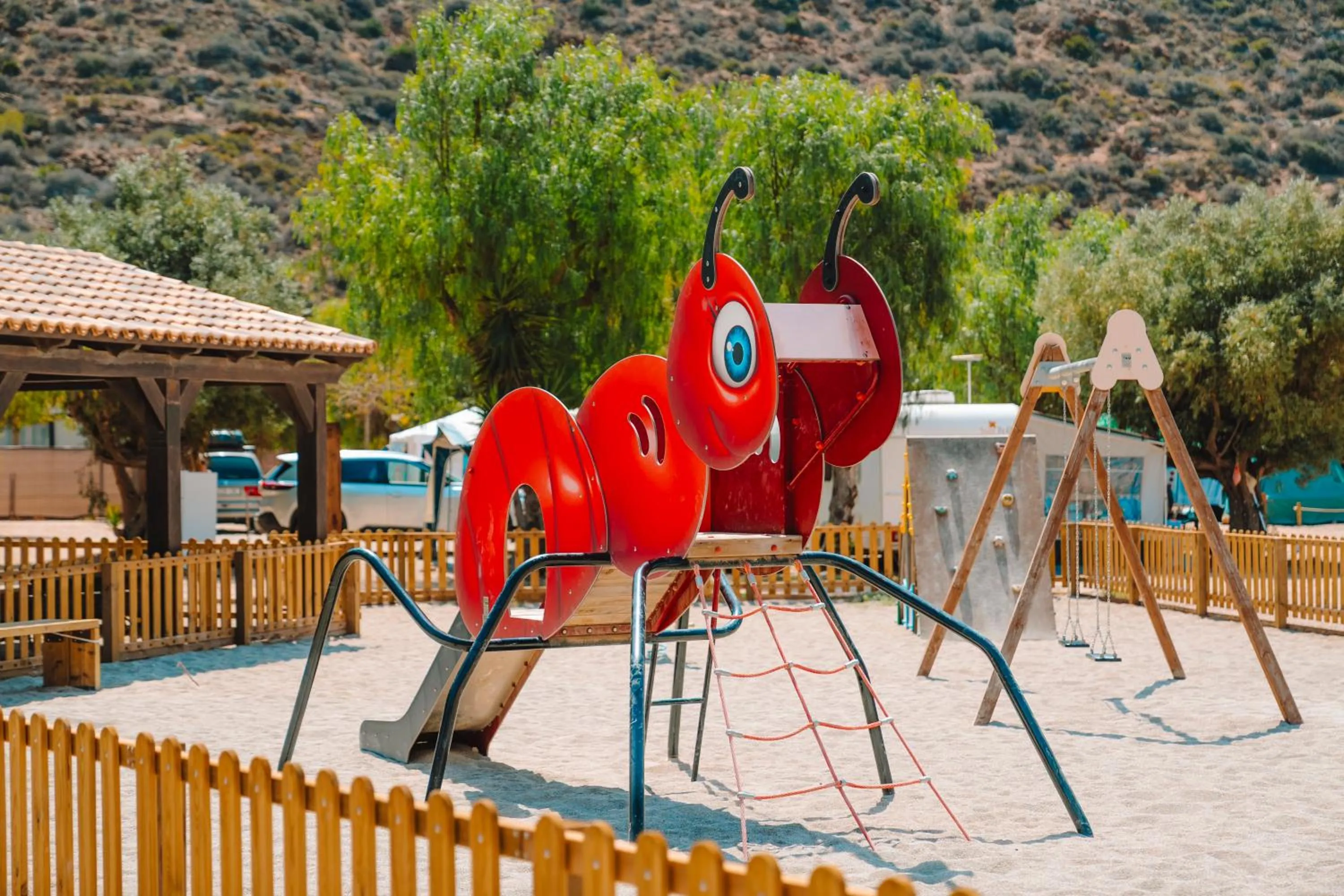 Children play ground in Camping El Portus