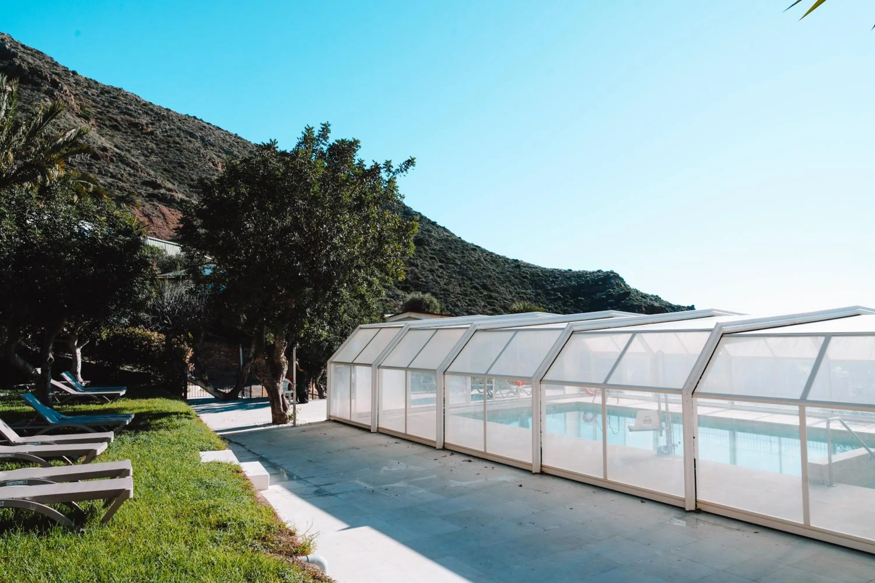 Swimming pool in Camping El Portus