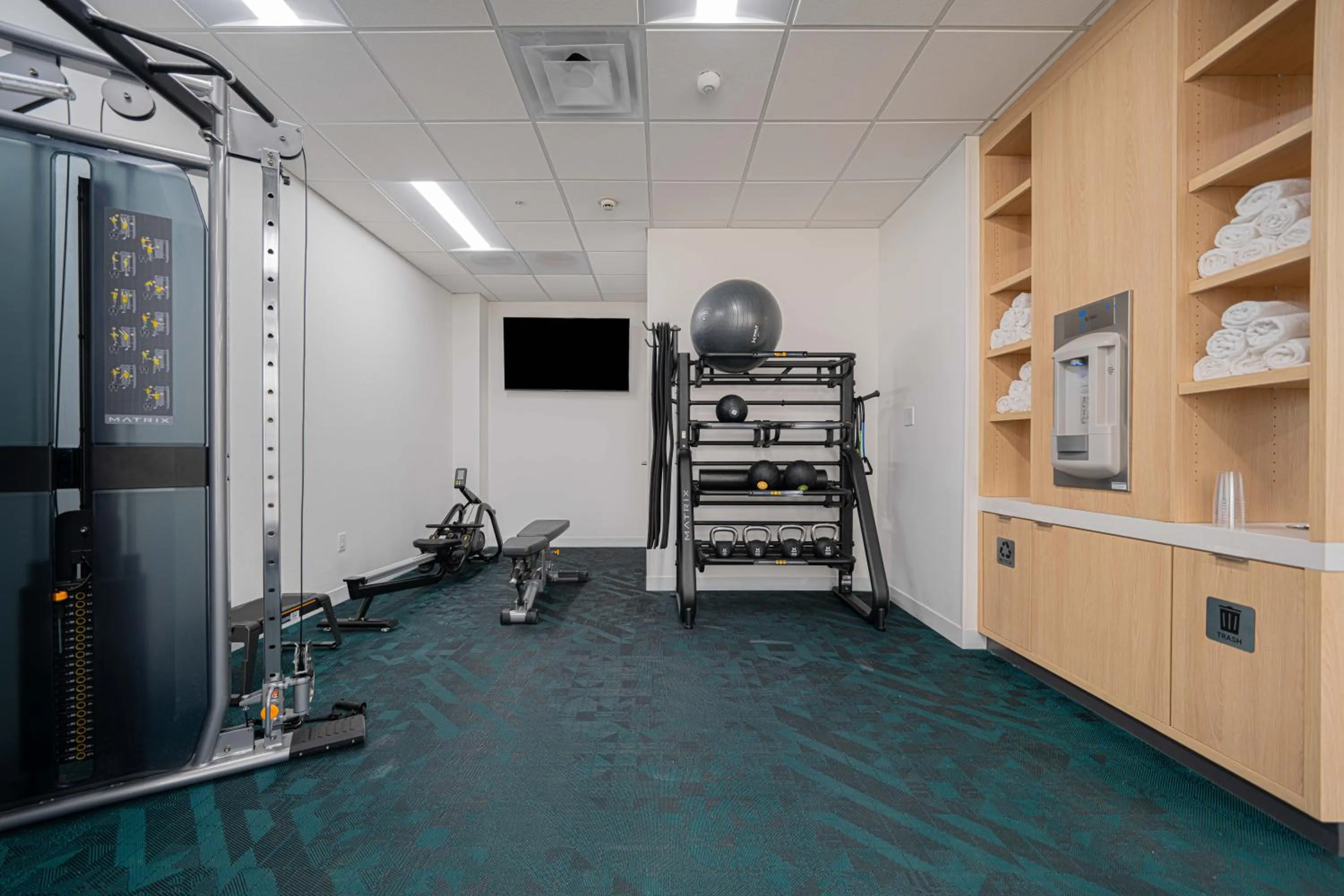 Fitness centre/facilities in TownePlace Suites Longview