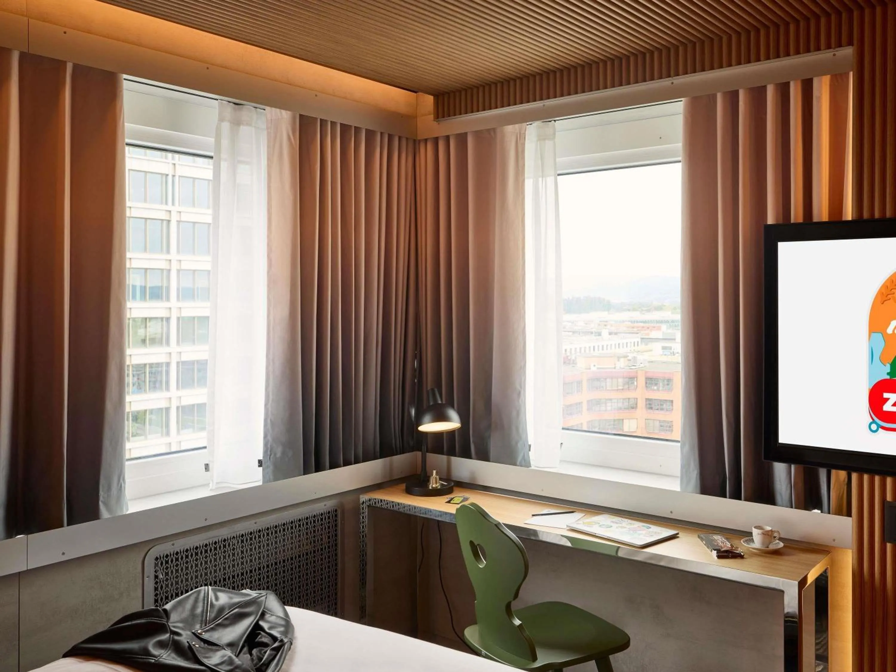 Bedroom, Bed in Mama Shelter Zurich