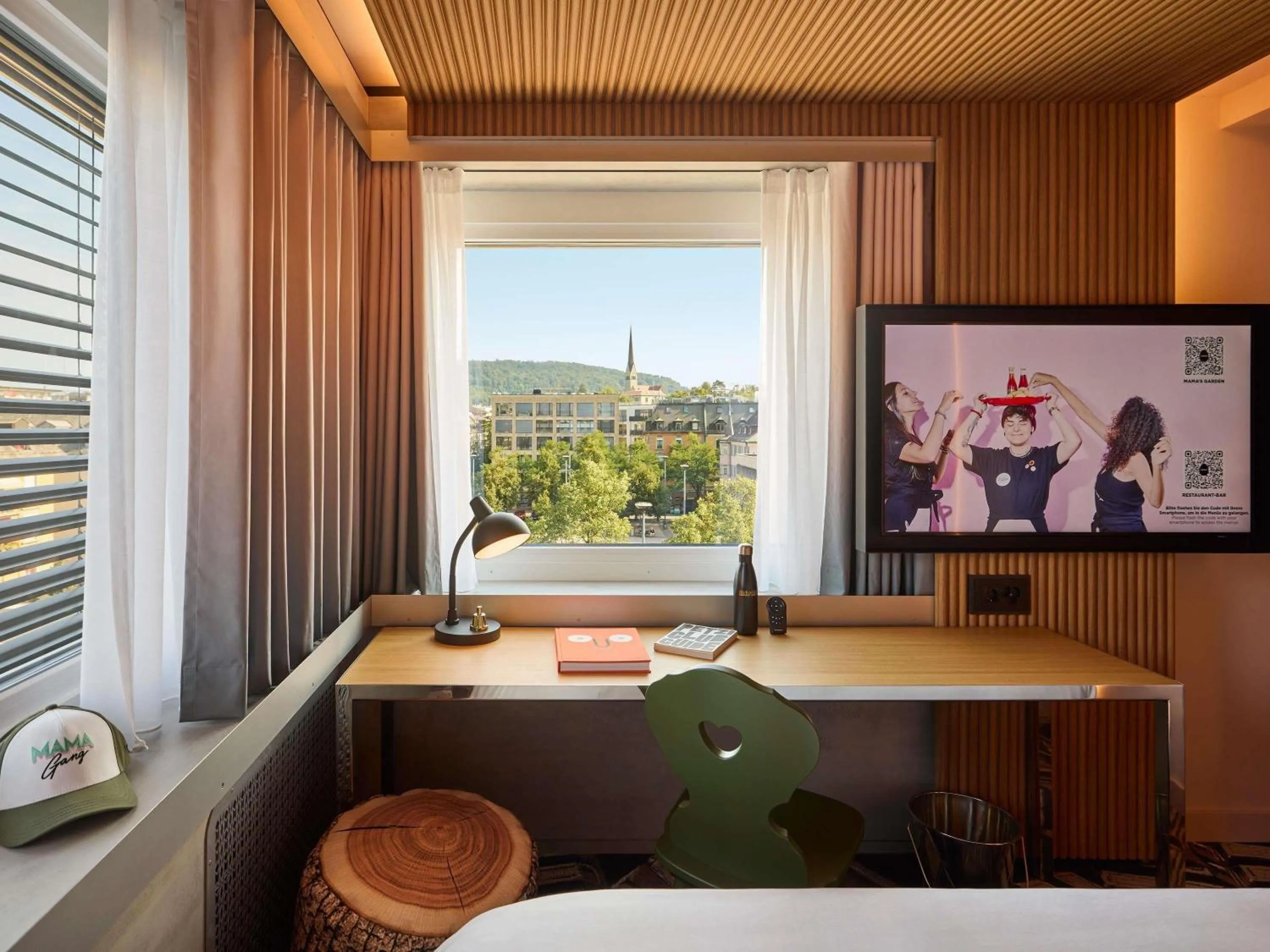 Bedroom in Mama Shelter Zurich