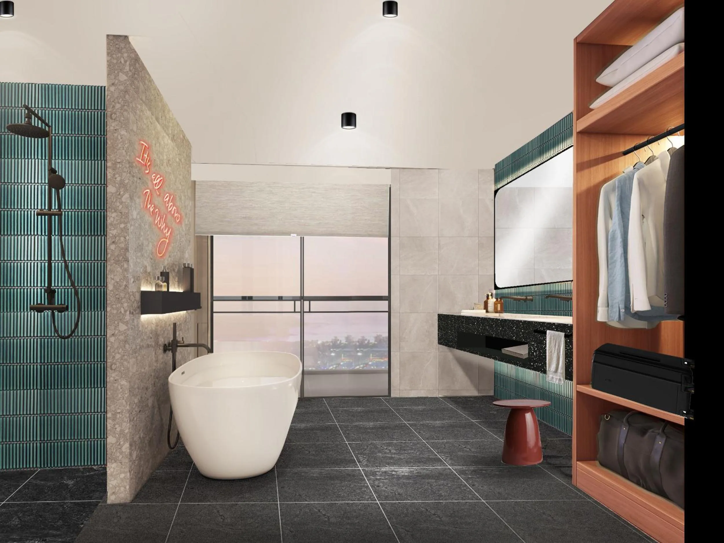 Bathroom in TRIBE Phuket Patong by Accor