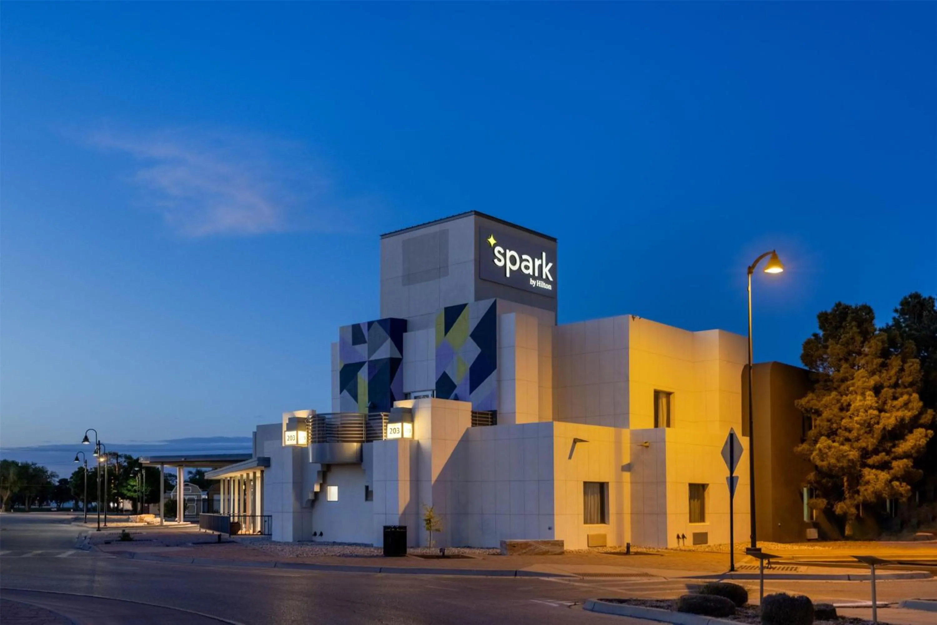 Property building in Spark by Hilton Artesia