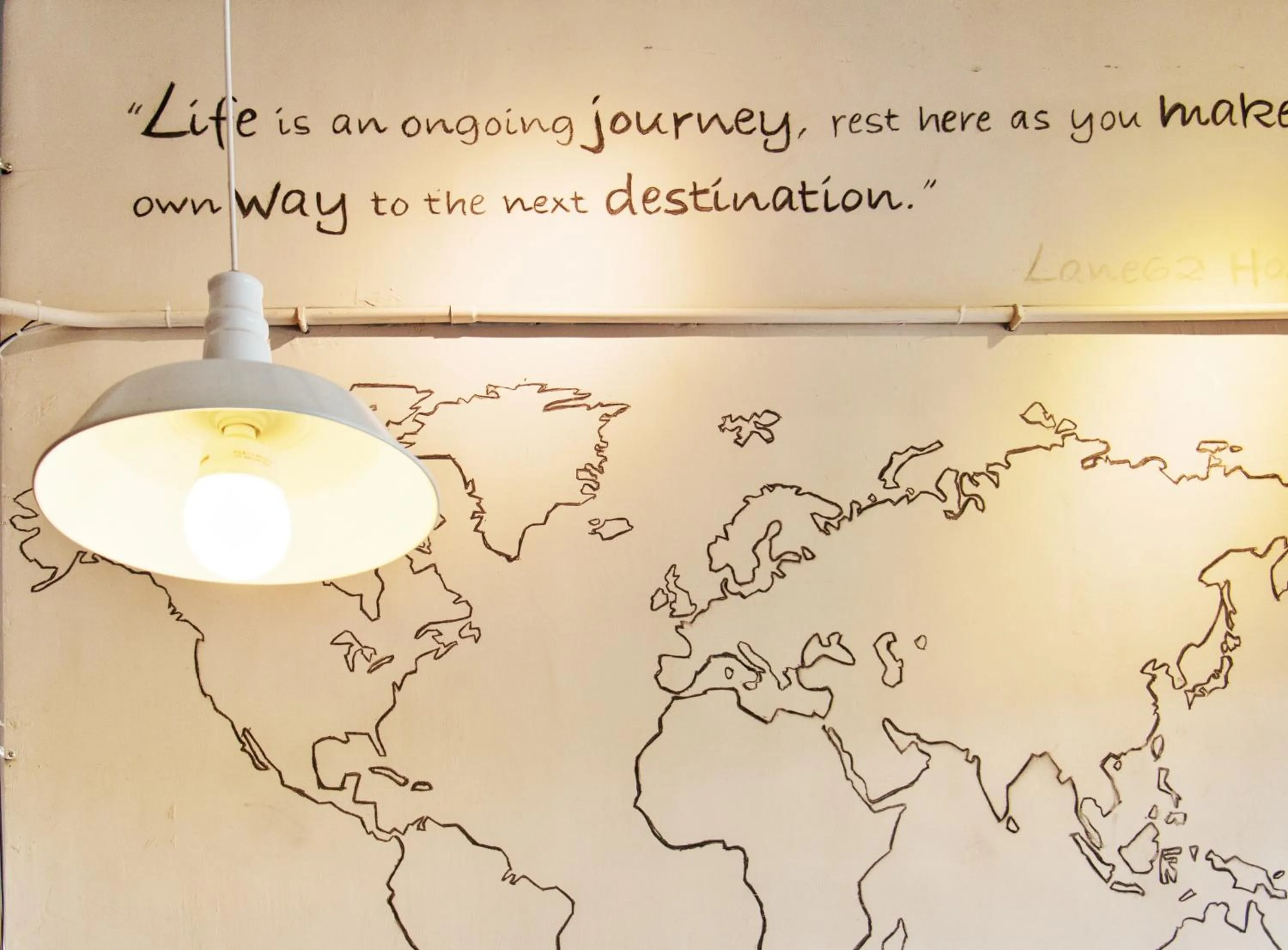 Decorative detail in 62巷背包客棧 Lane62 Hostel