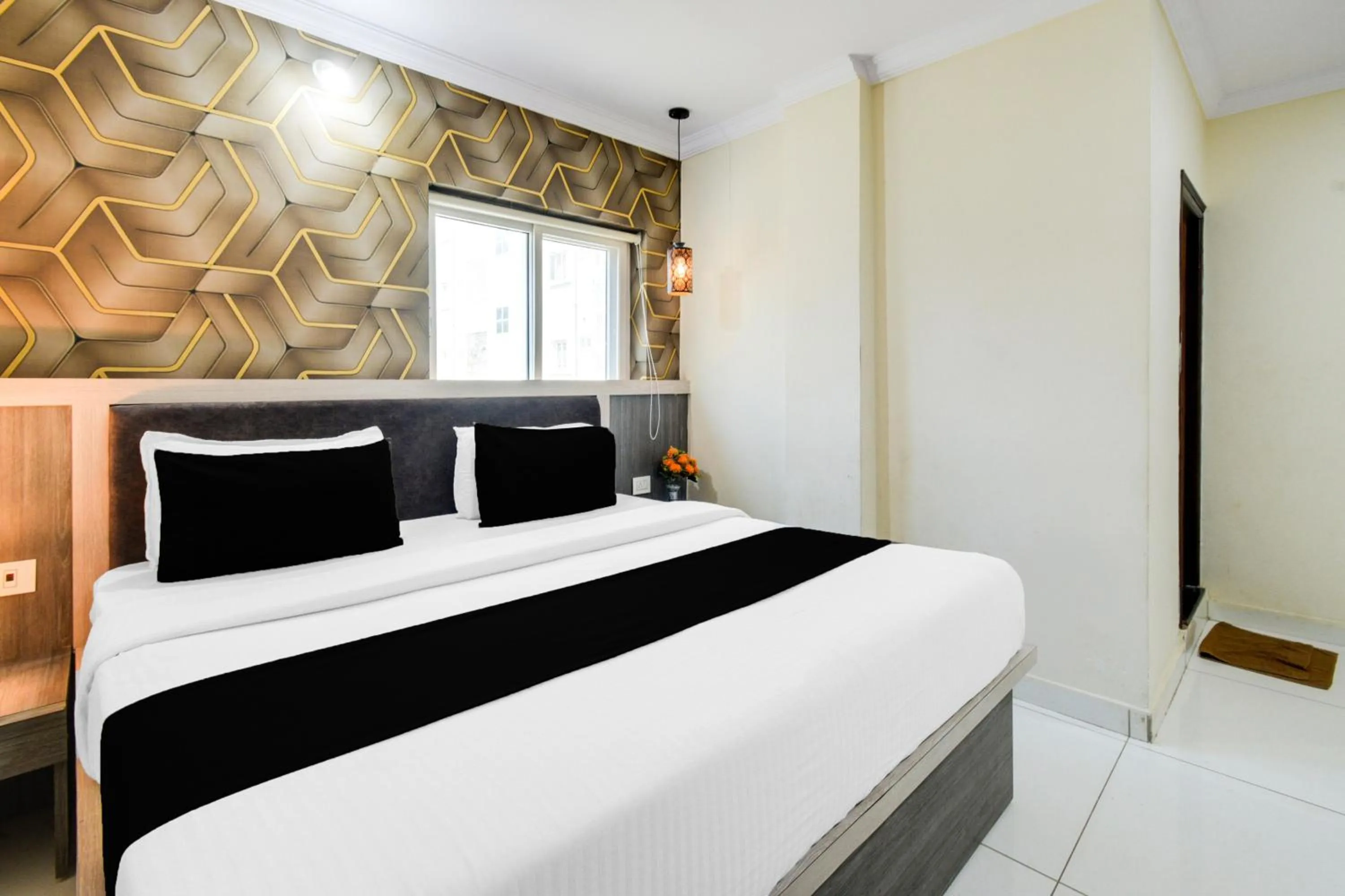 Bedroom, Bed in Townhouse Shamshabad Paradise Formerly Blue Petals Hotel