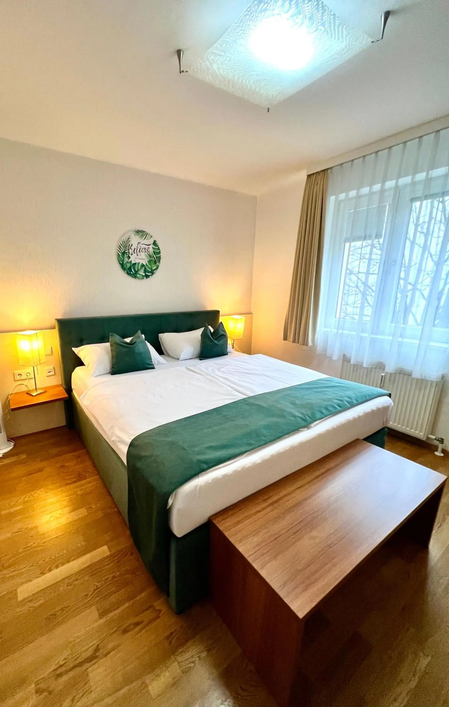 Bedroom, Bed in Home Sweet Apartments - A cozy welcome