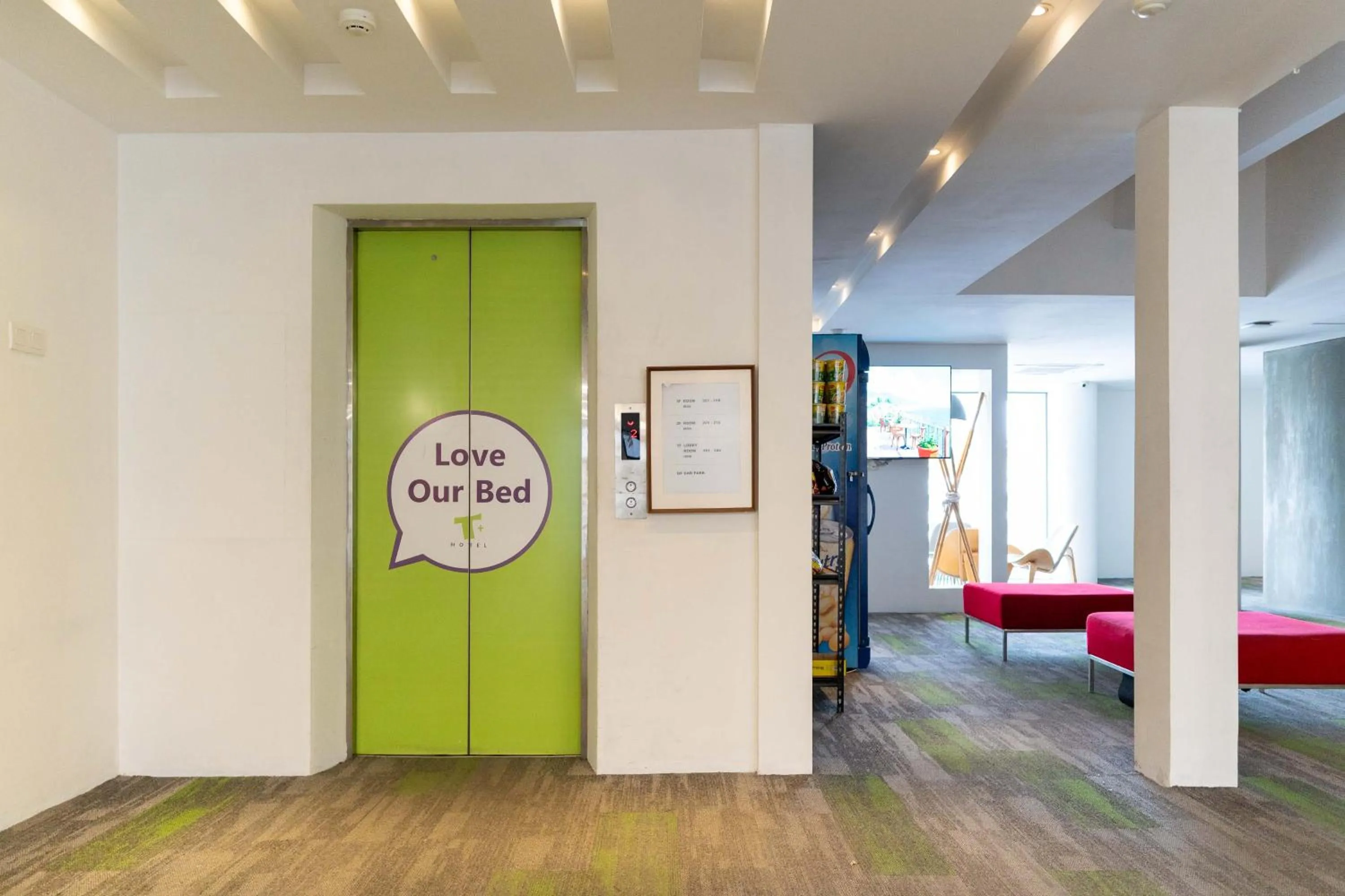 Lobby or reception, Bed in T+ Hotel Butterworth