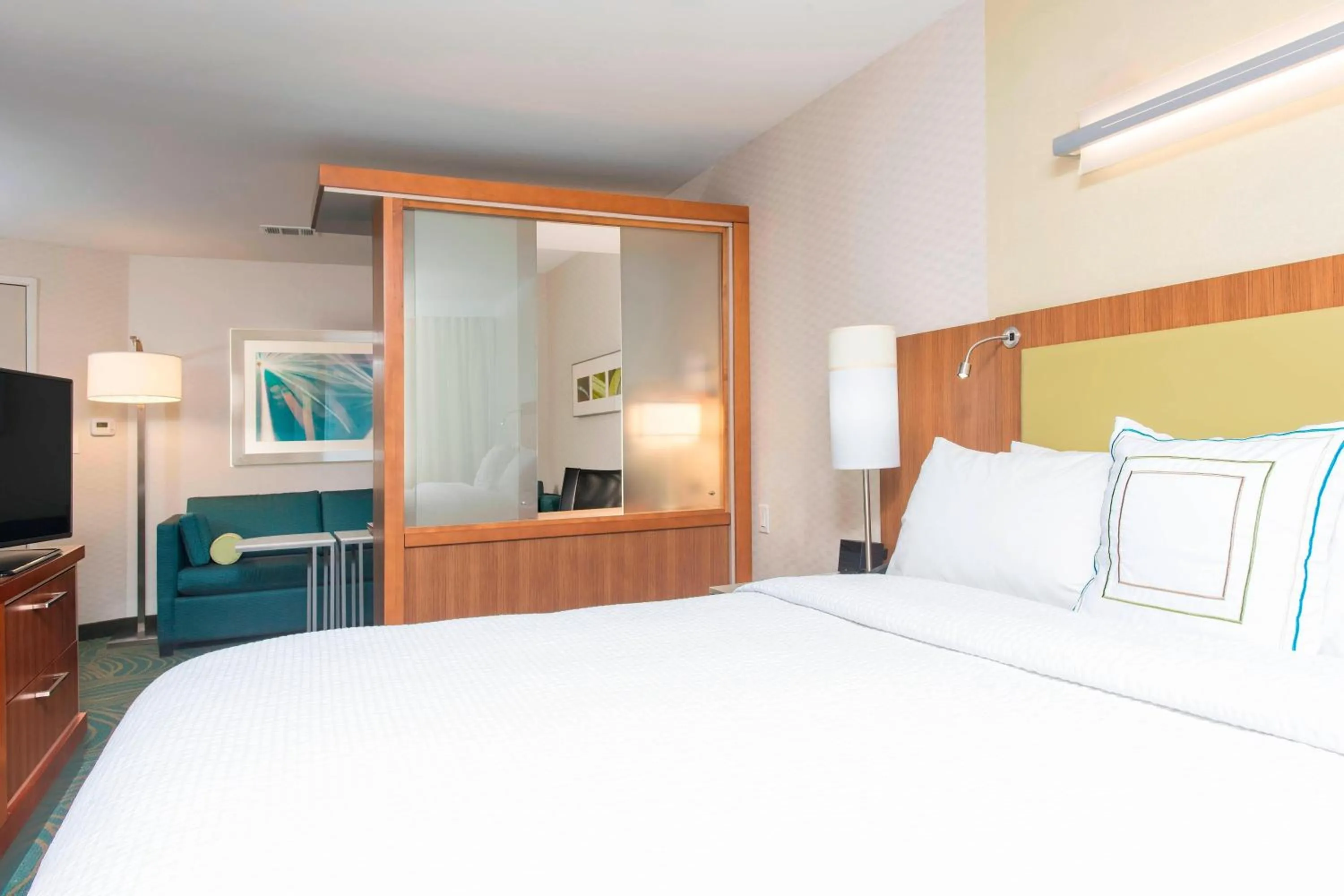 Photo of the whole room, Bed in SpringHill Suites Houston Sugarland