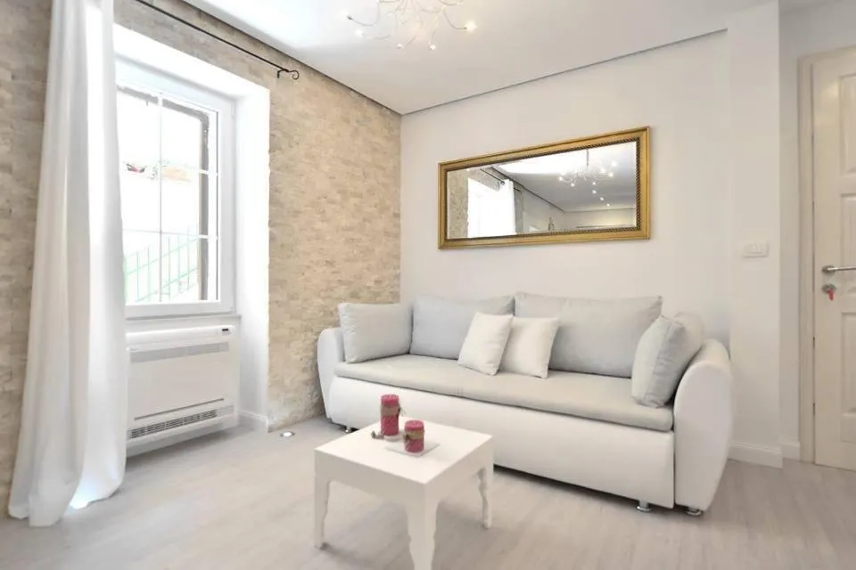 Living room, Bed in Luxury Apartment Split