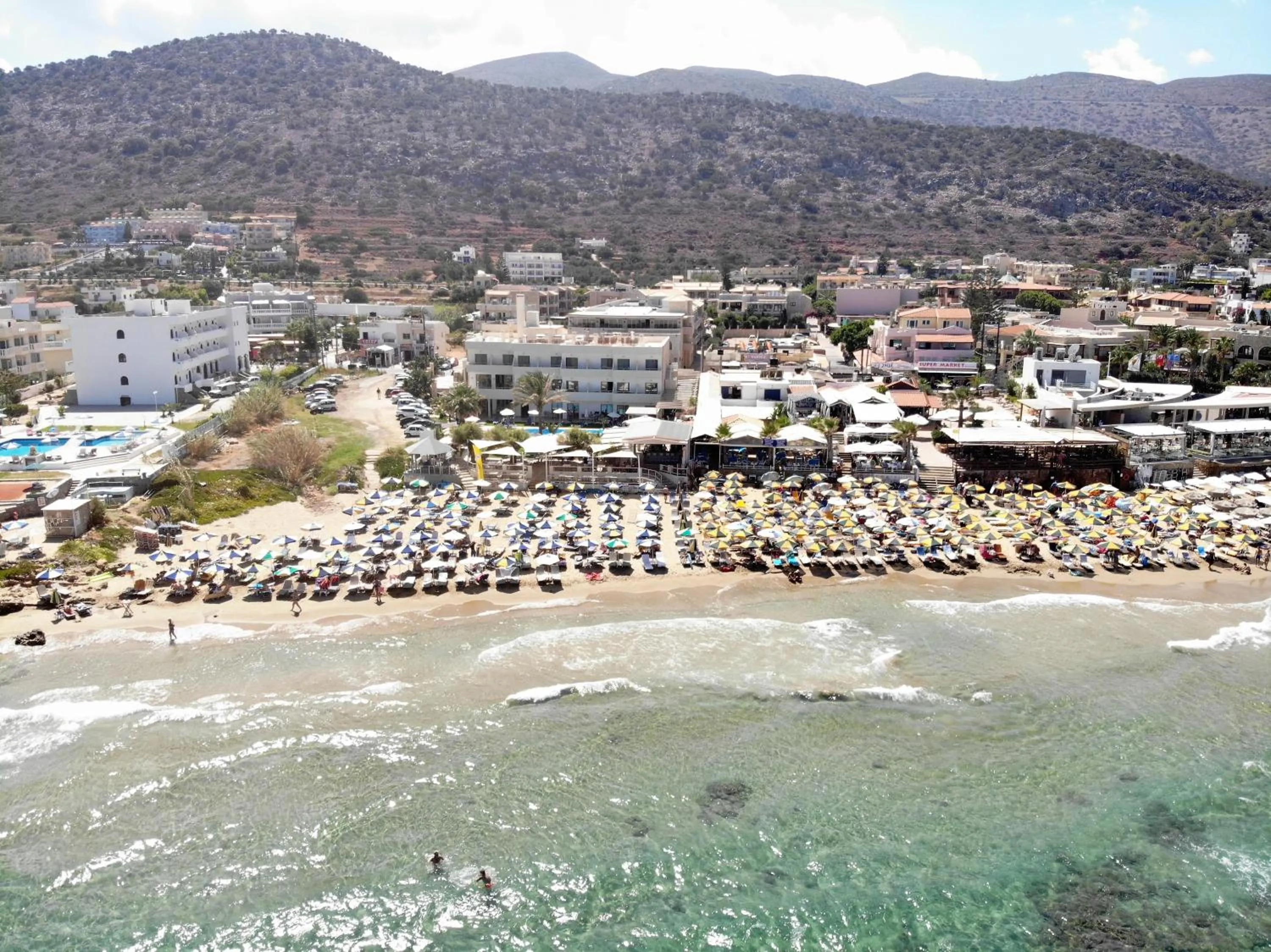 Bird's eye view in Malliotakis Beach Hotel "by Checkin"