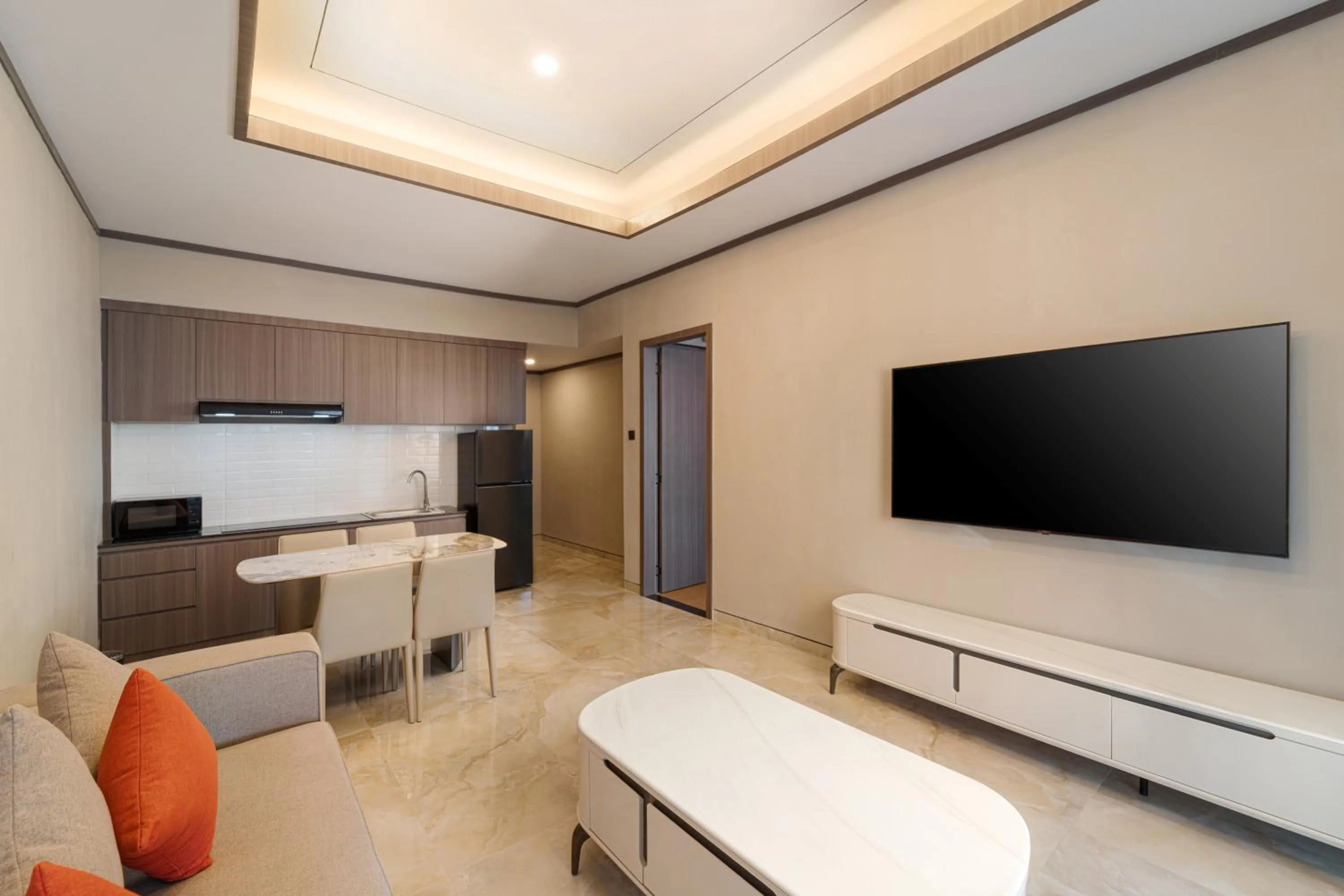 Kitchen or kitchenette in HARRIS Hotel & Suites Nagoya Batam