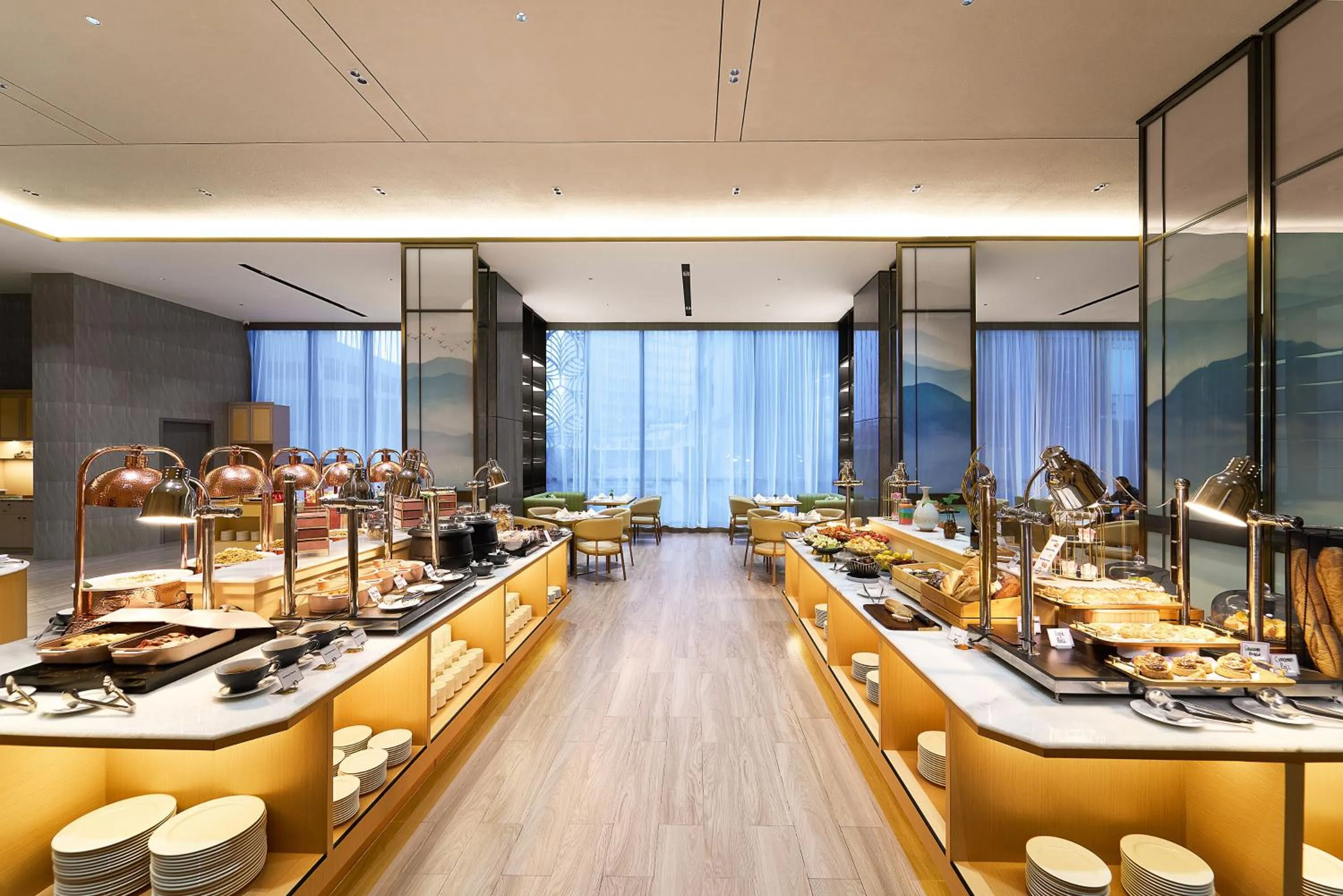 Buffet breakfast in HARRIS Hotel & Suites Nagoya Batam