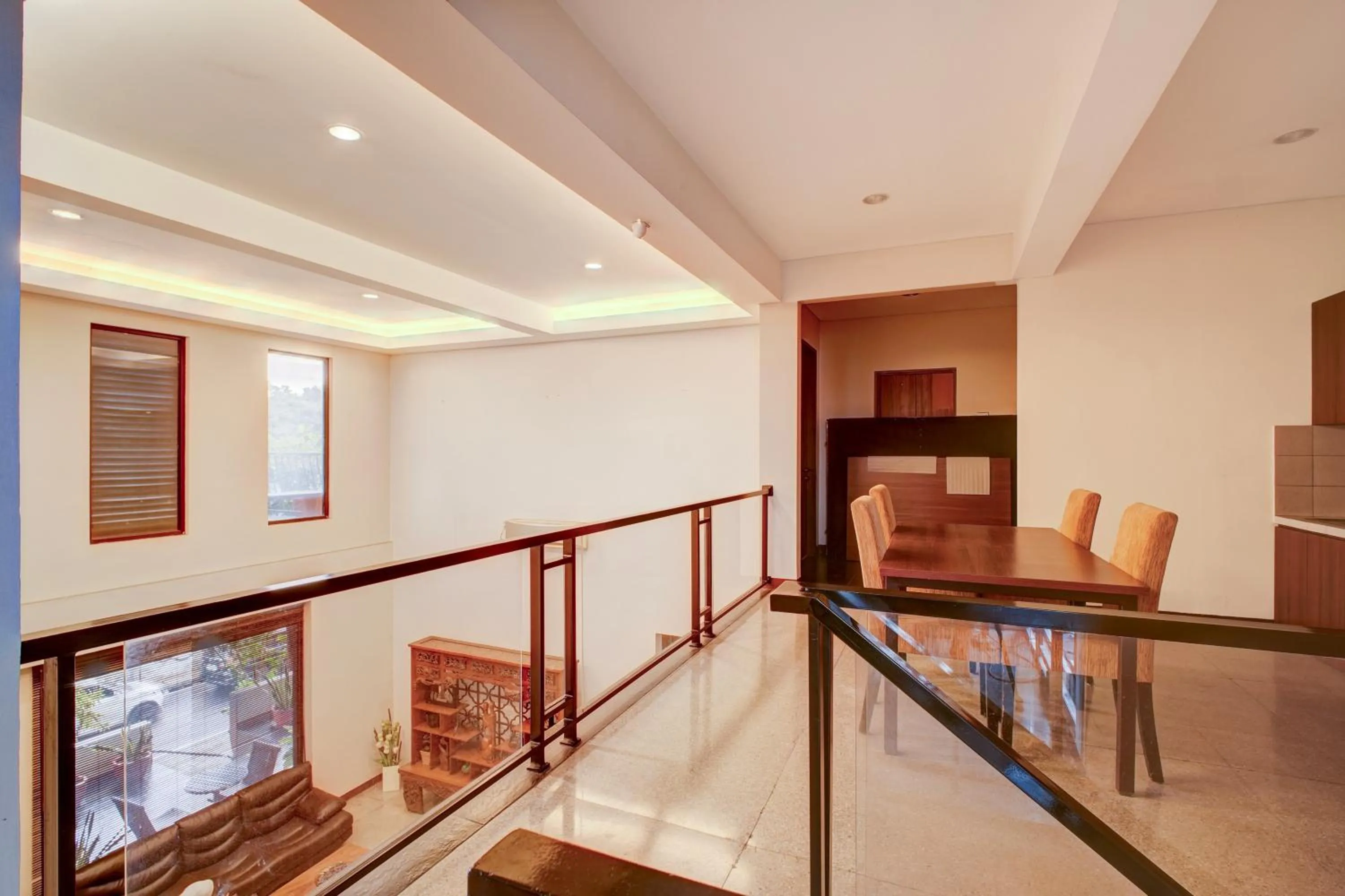 Seating area in Collection O near MRT Cipete Raya formerly Terogong Sembilan