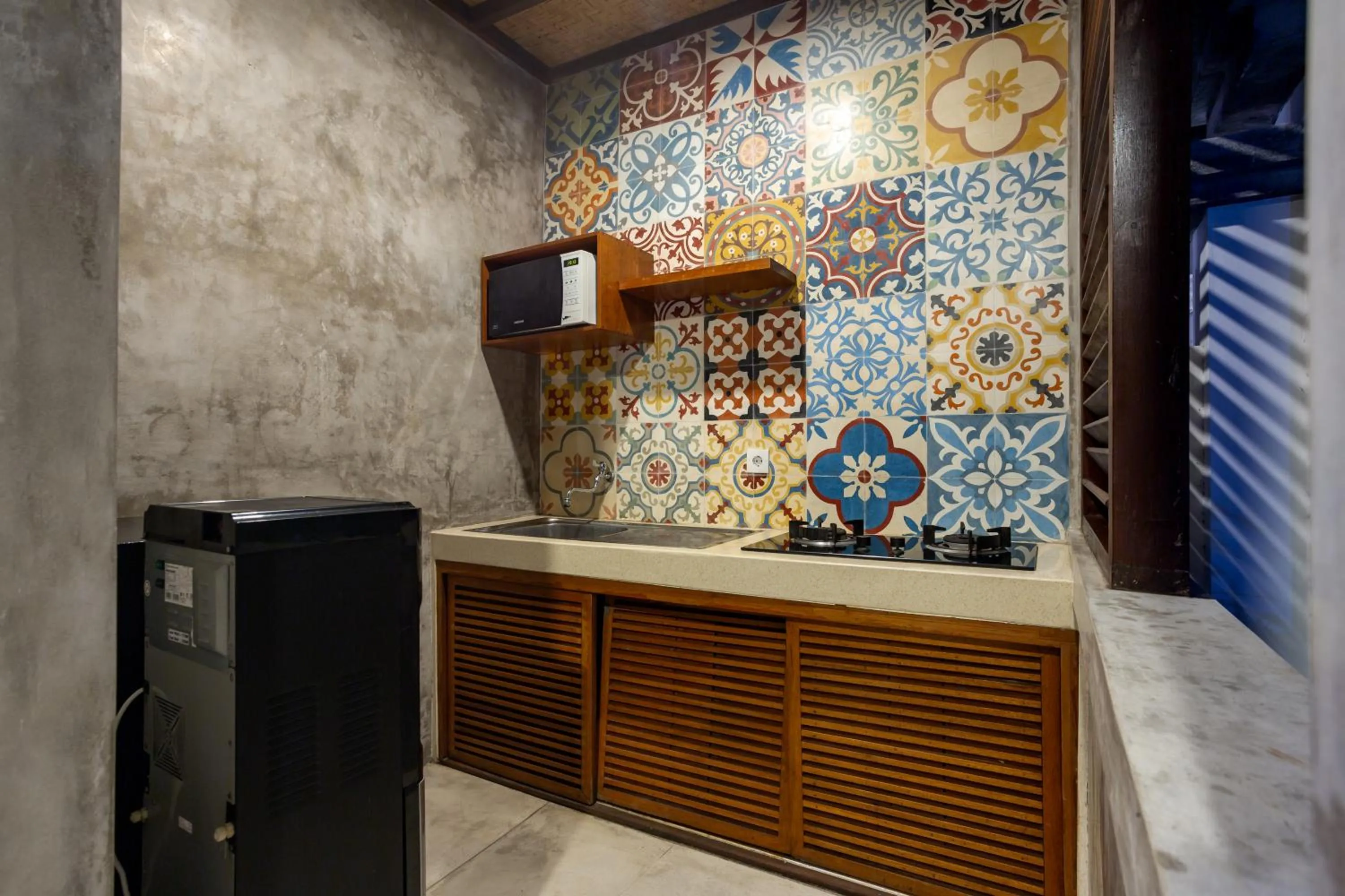 kitchen in Om Villas Kedungu